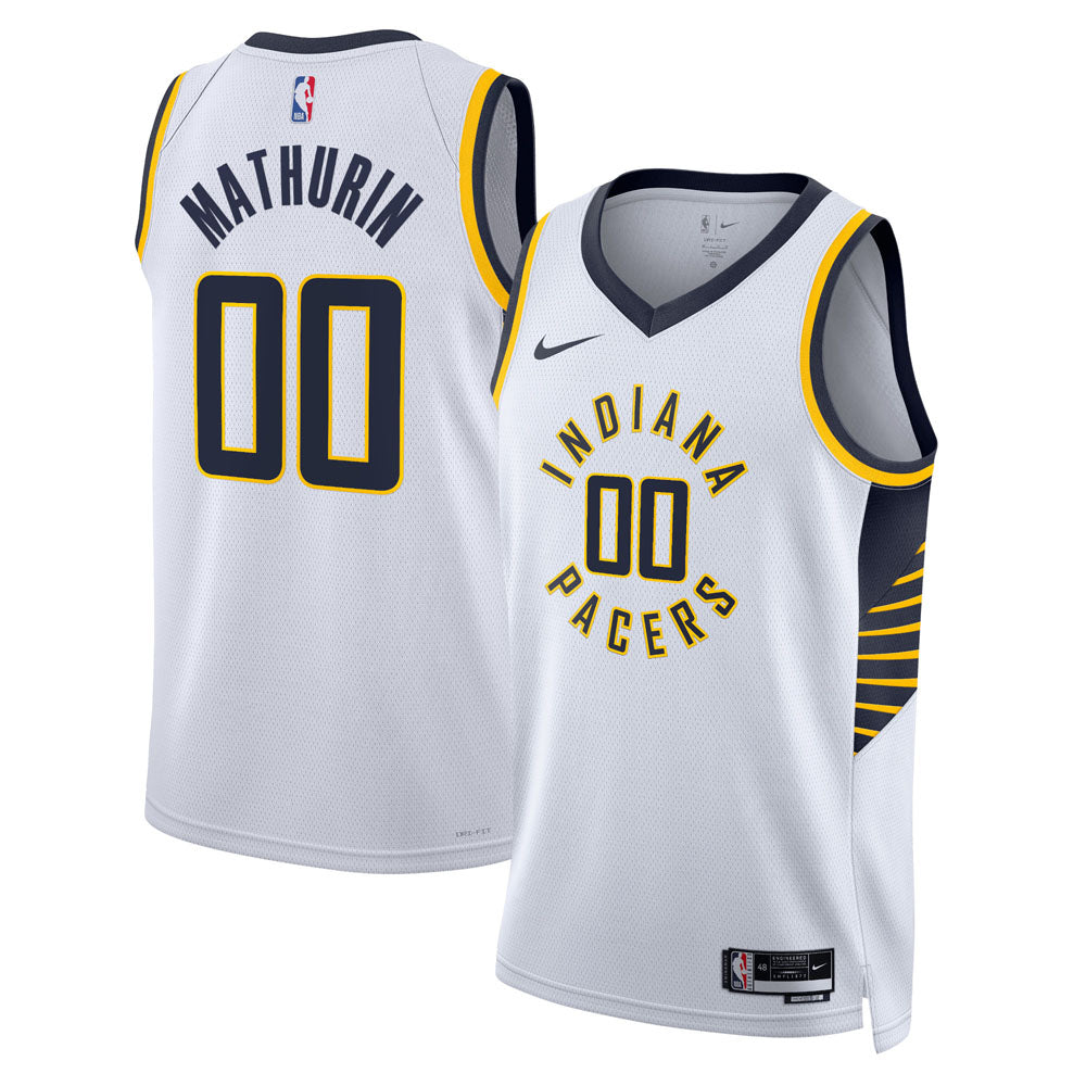 Men's Indiana Pacers Benedict Mathurin Association Jersey - White