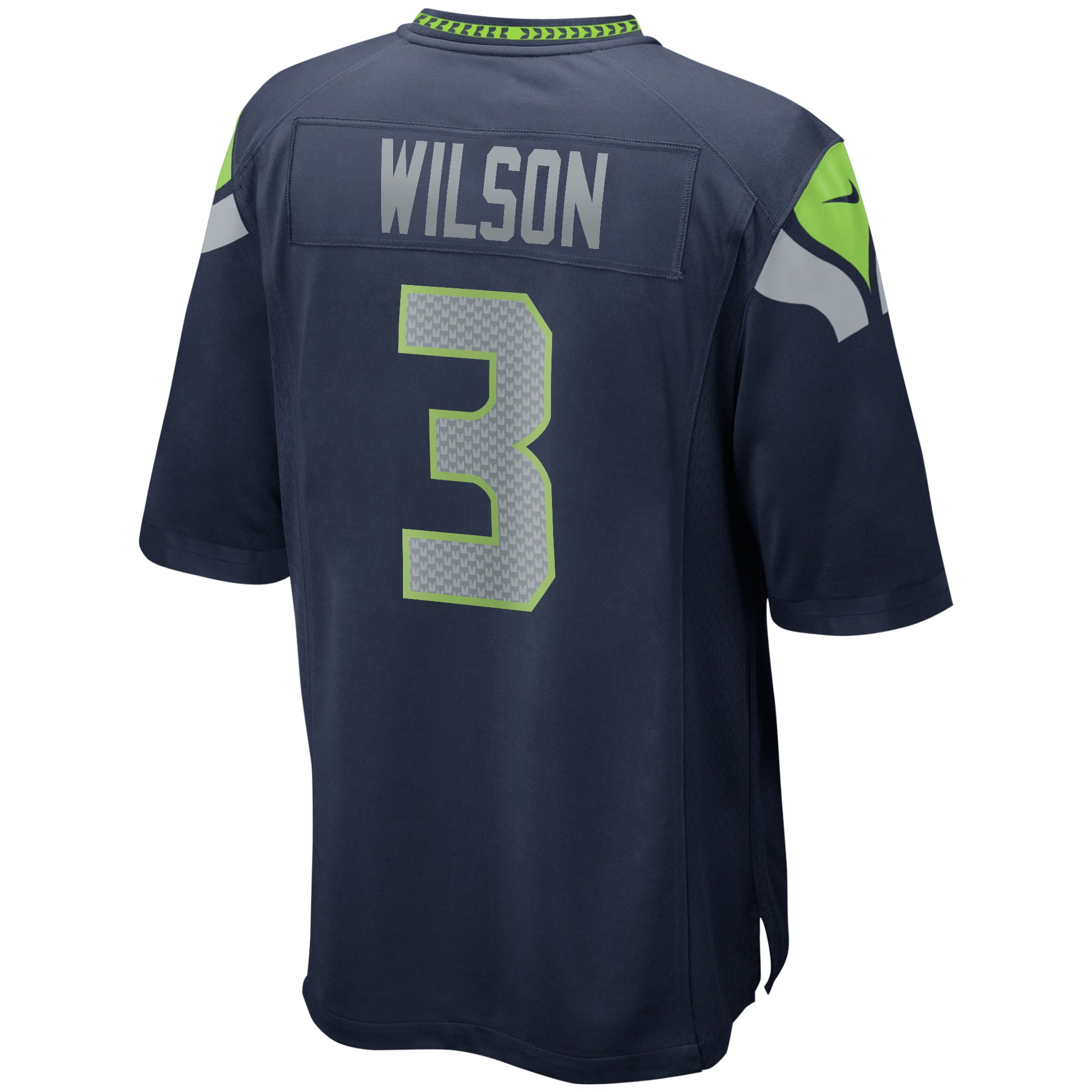 Men's Nike Russell Wilson College Navy Seattle Seahawks Game Player Jersey