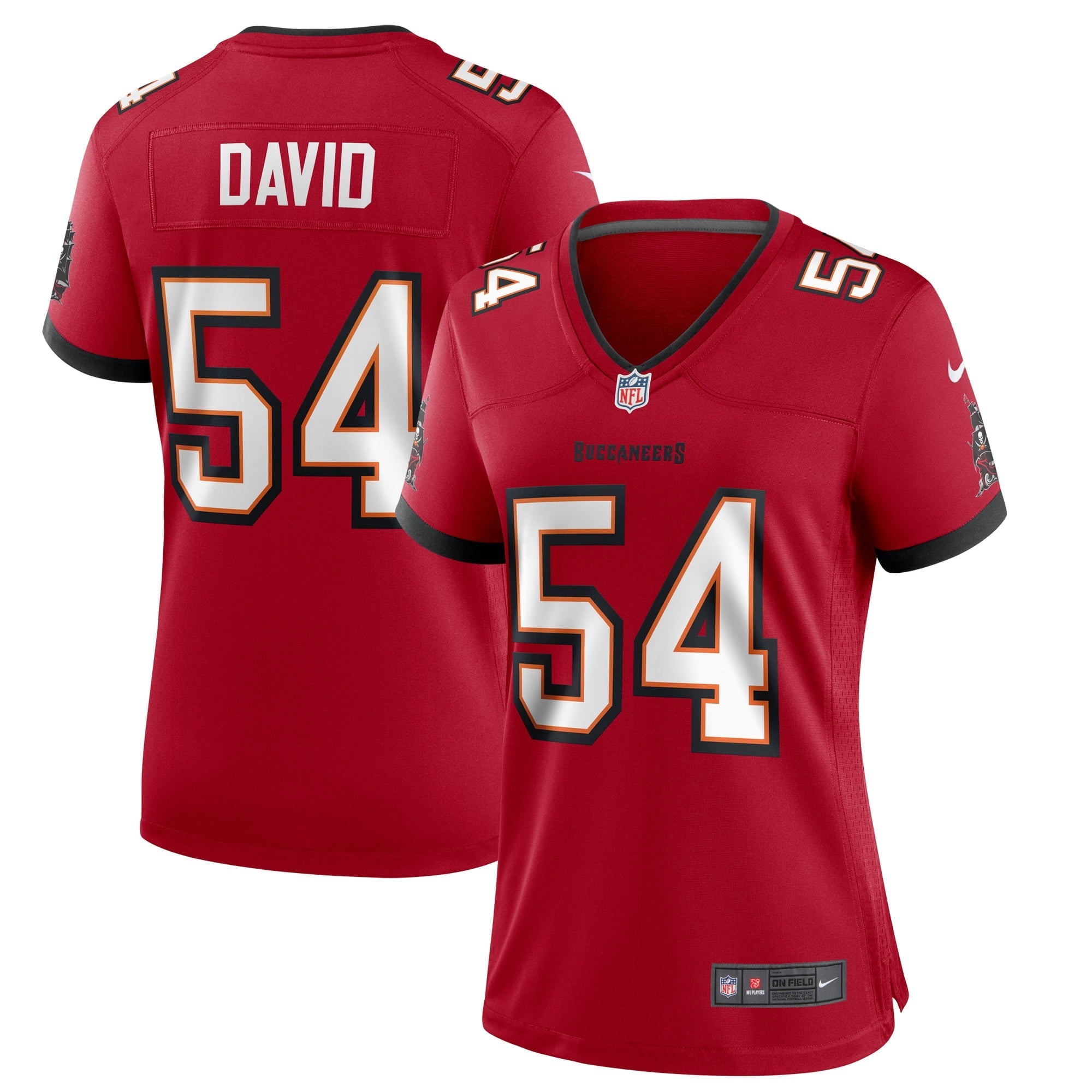 Women's Nike Lavonte David Red Tampa Bay Buccaneers Game Jersey