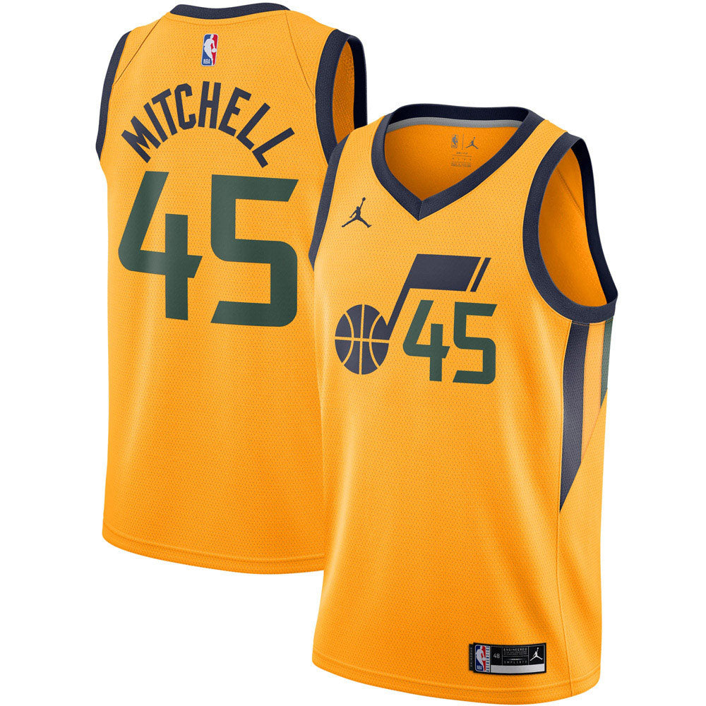 Men's Utah Jazz Donovan Mitchell Statement Edition Jersey - Gold