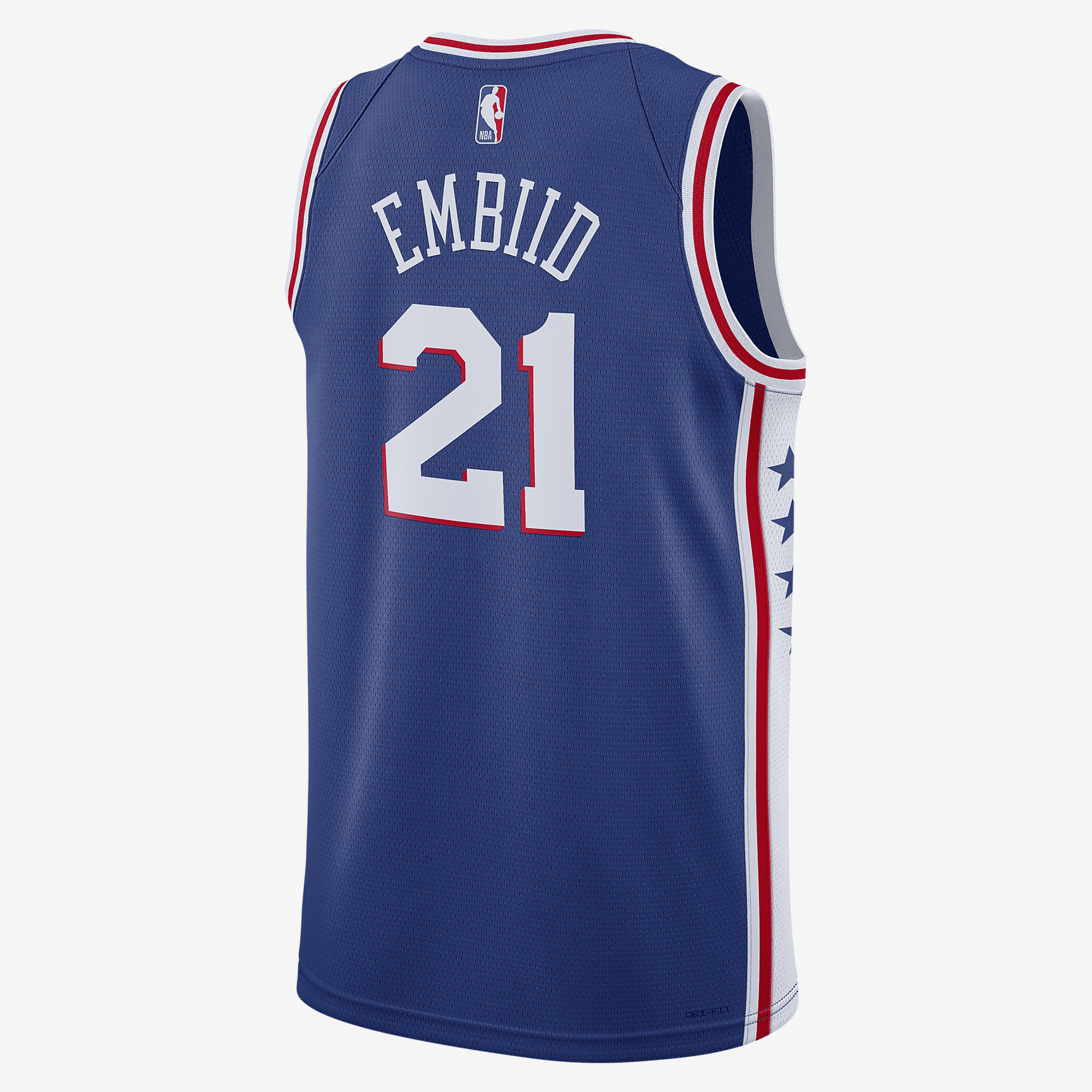 Philadelphia 76ers Icon Edition 2022/23 Nike Dri-FIT NBA Swingman Jersey - Rush Blue