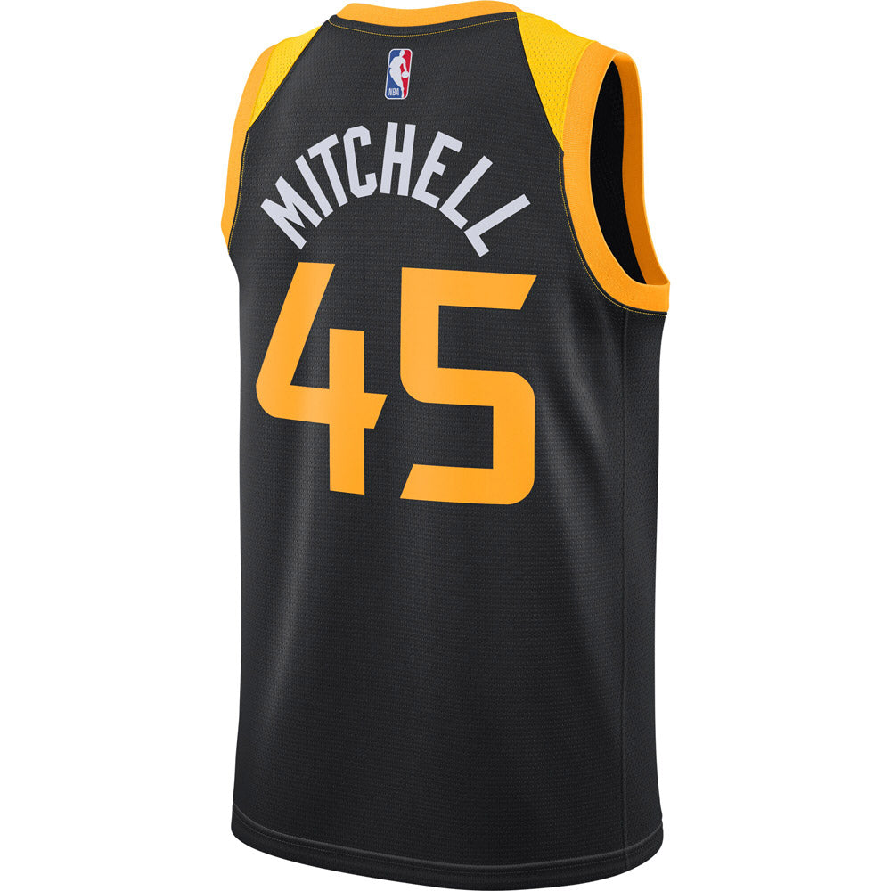 Men's Utah Jazz Donovan Mitchell Player Jersey City Edition - Black