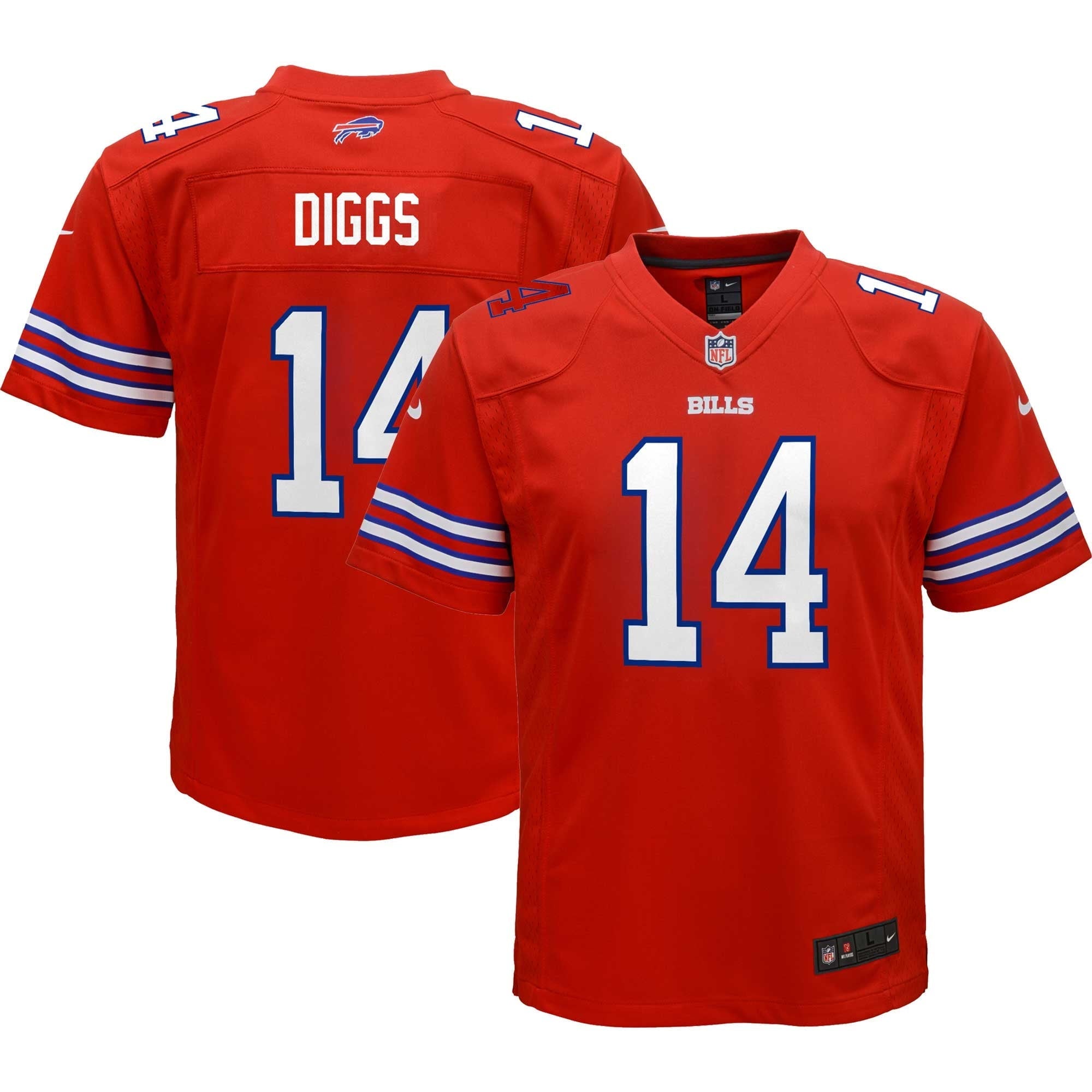 Youth Nike Stefon Diggs Red Buffalo Bills Game Jersey