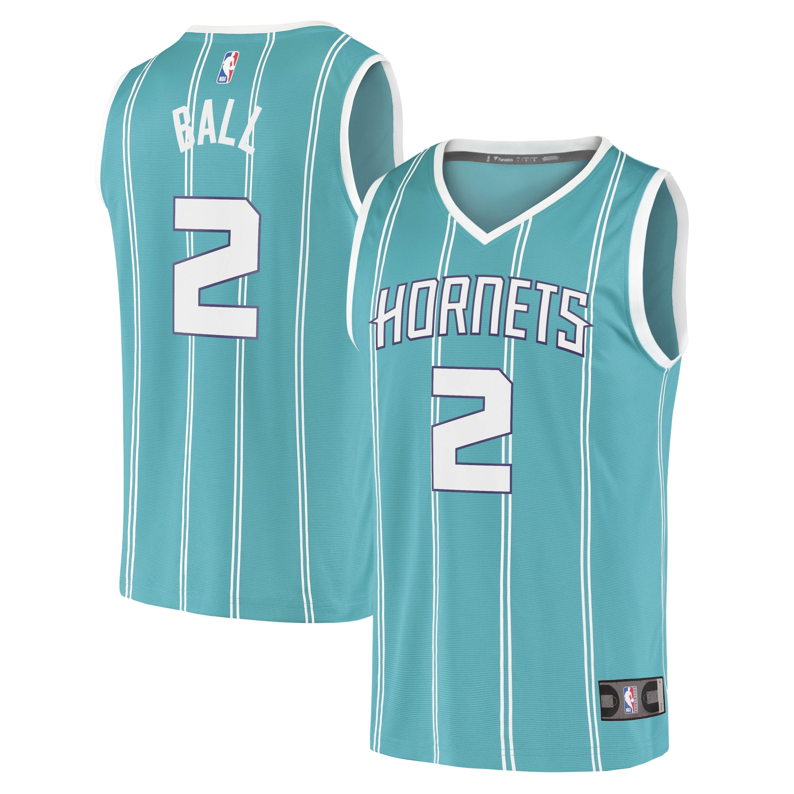 Men's Fanatics Branded LaMelo Ball Teal Charlotte Hornets 2020/21 Fast Break Replica Jersey - Icon Edition