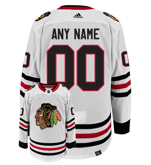 Customizable Chicago Blackhawks Adidas Primegreen Authentic NHL Hockey Jersey