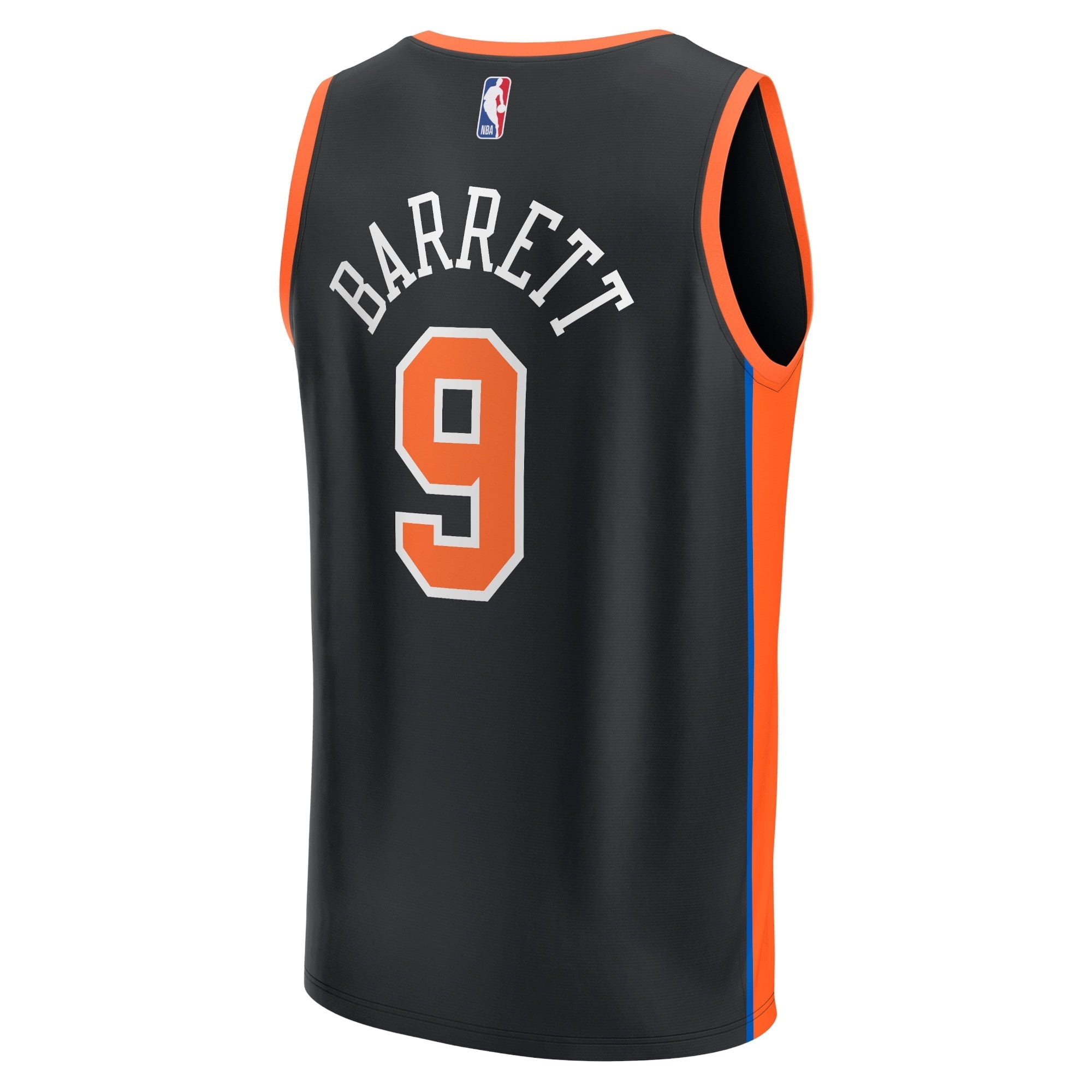 Youth Fanatics Branded RJ Barrett Black New York Knicks 2022/23 Fastbreak Jersey - City Edition