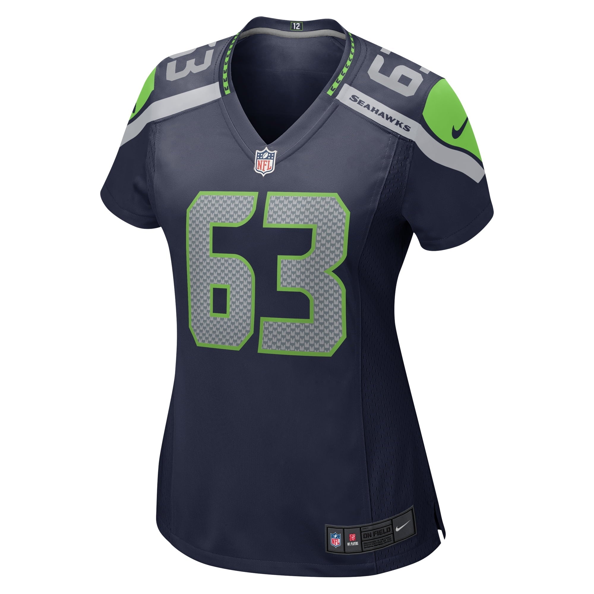 Women's Nike Evan Brown College Navy Seattle Seahawks Game Jersey