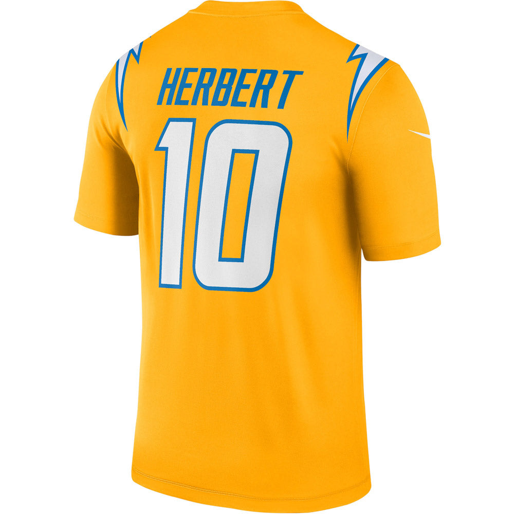 Men's Los Angeles Chargers Justin Herbert Inverted Legend Jersey Gold