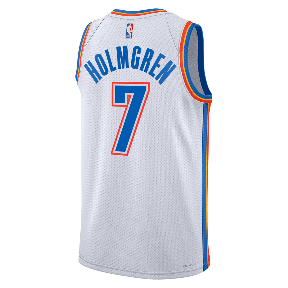 Men's Oklahoma City Thunder Chet Holmgren Association Jersey - White
