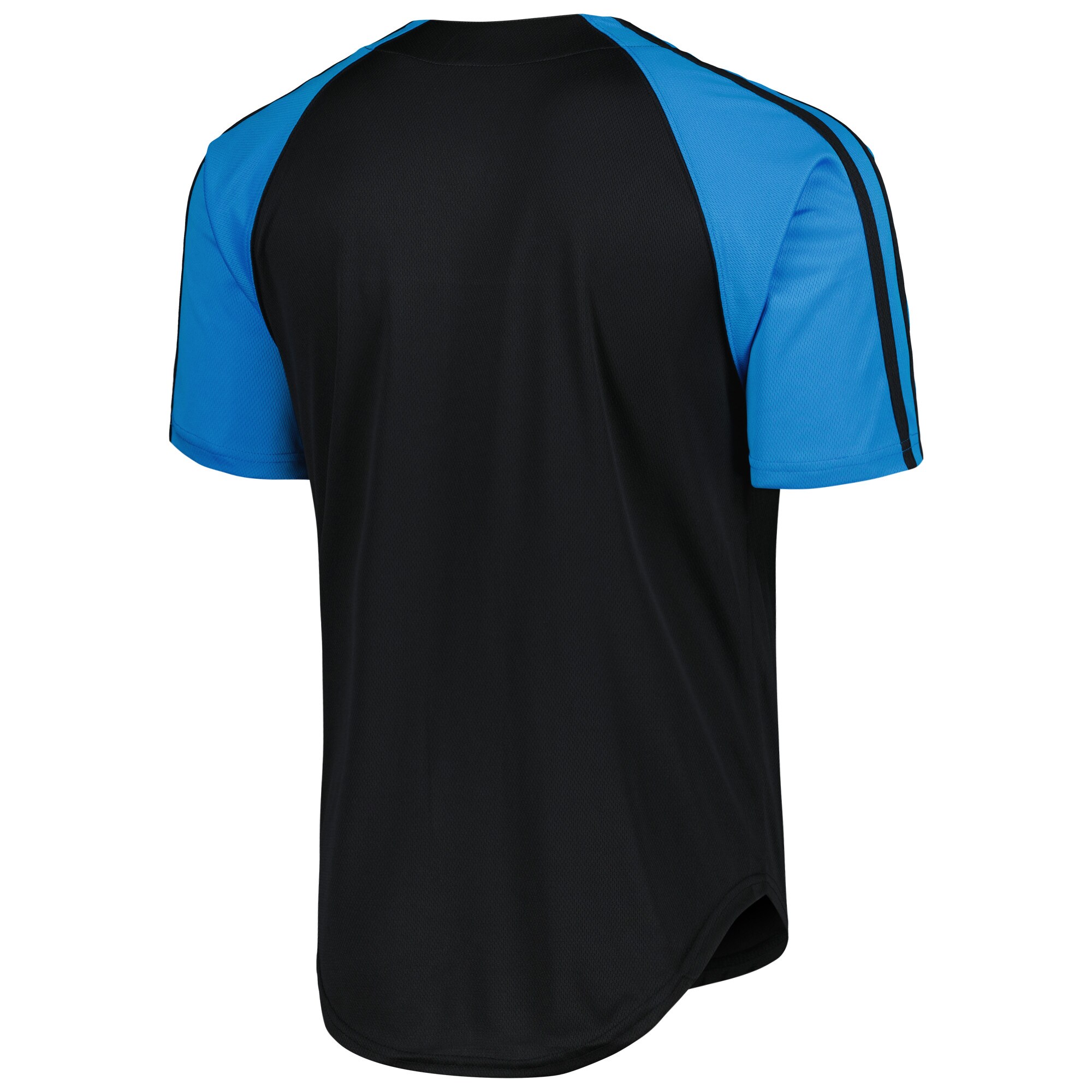 Miami Marlins Stitches Team Button-Down Raglan Replica Jersey - Black