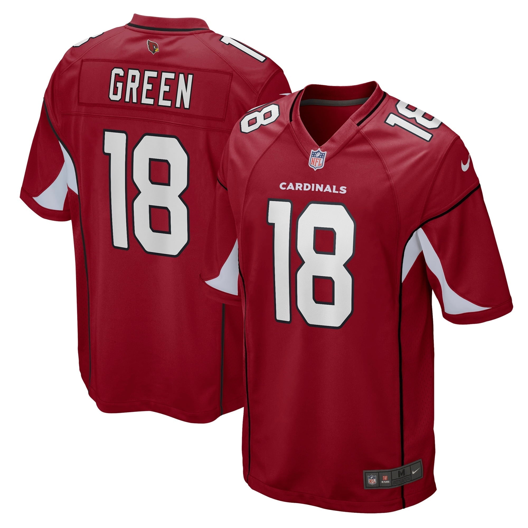 Men's Nike A.J. Green Cardinal Arizona Cardinals Game Player Jersey