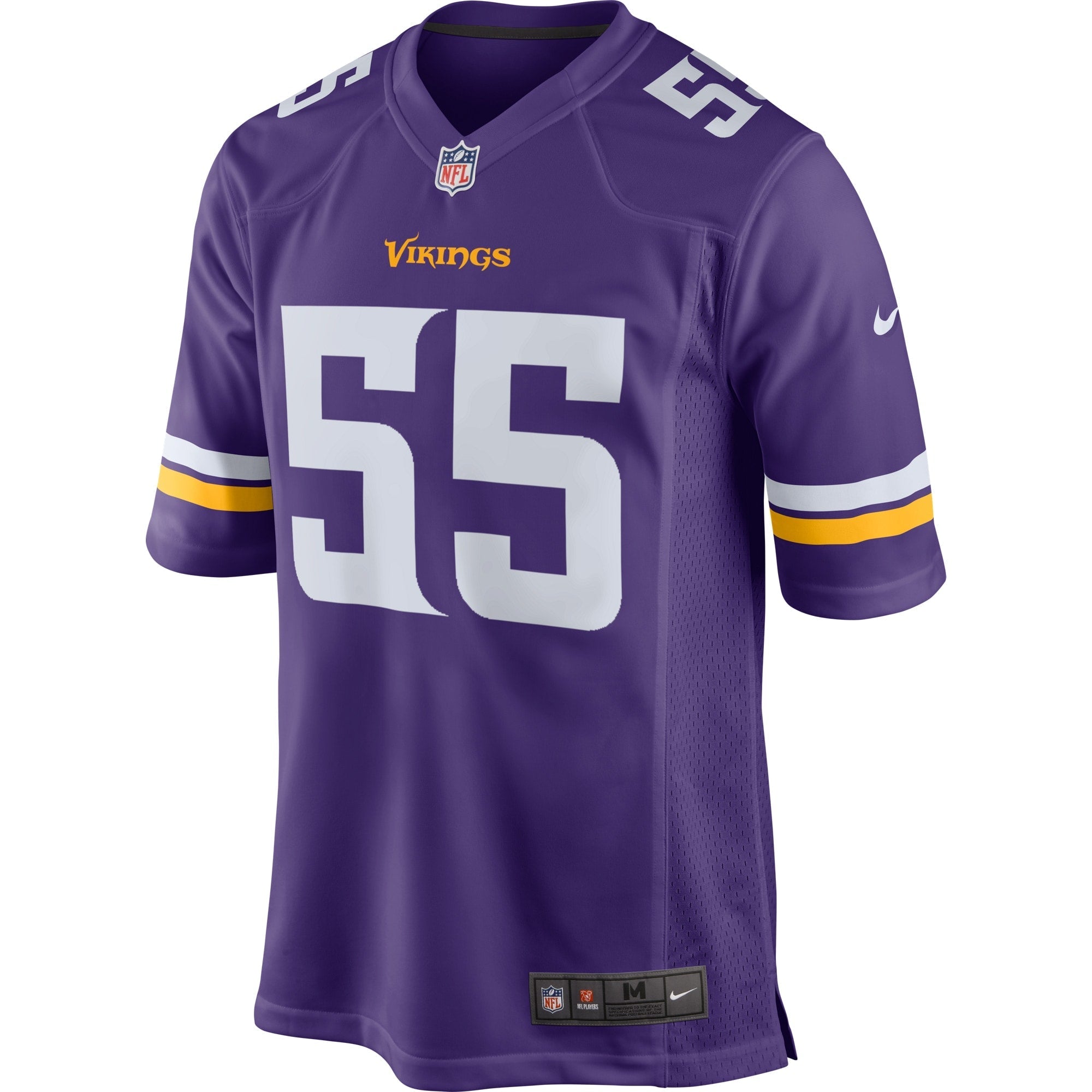 Men's Nike Anthony Barr Purple Minnesota Vikings Game Jersey