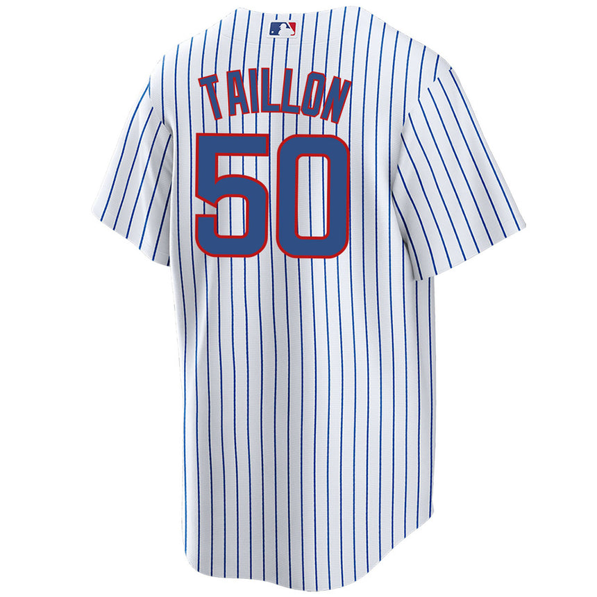 Men's Jameson Taillon Chicago Cubs White Home Premium Stitch Replica Jersey