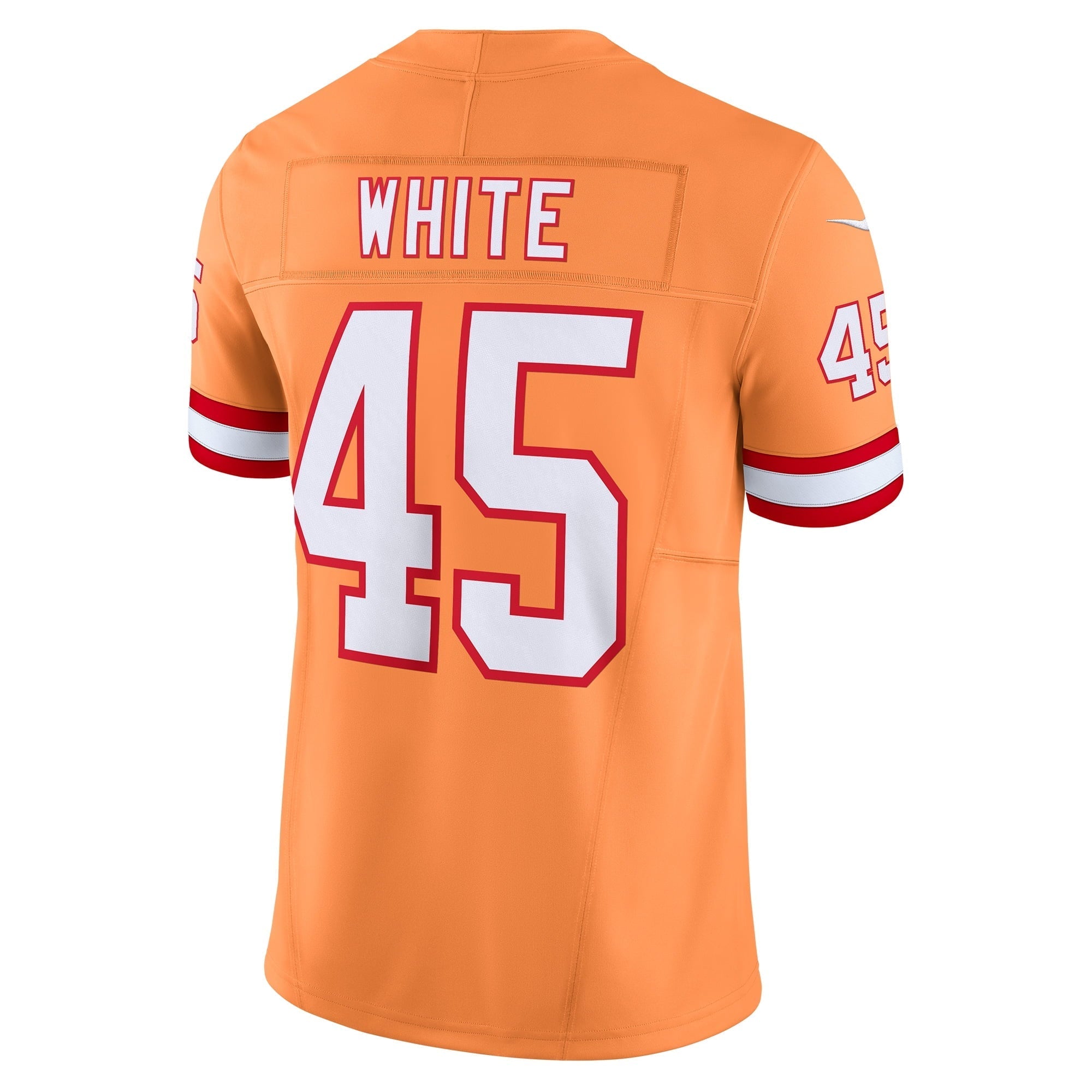 Men's Nike Devin White Orange Tampa Bay Buccaneers Throwback Vapor F.U.S.E. Limited Jersey