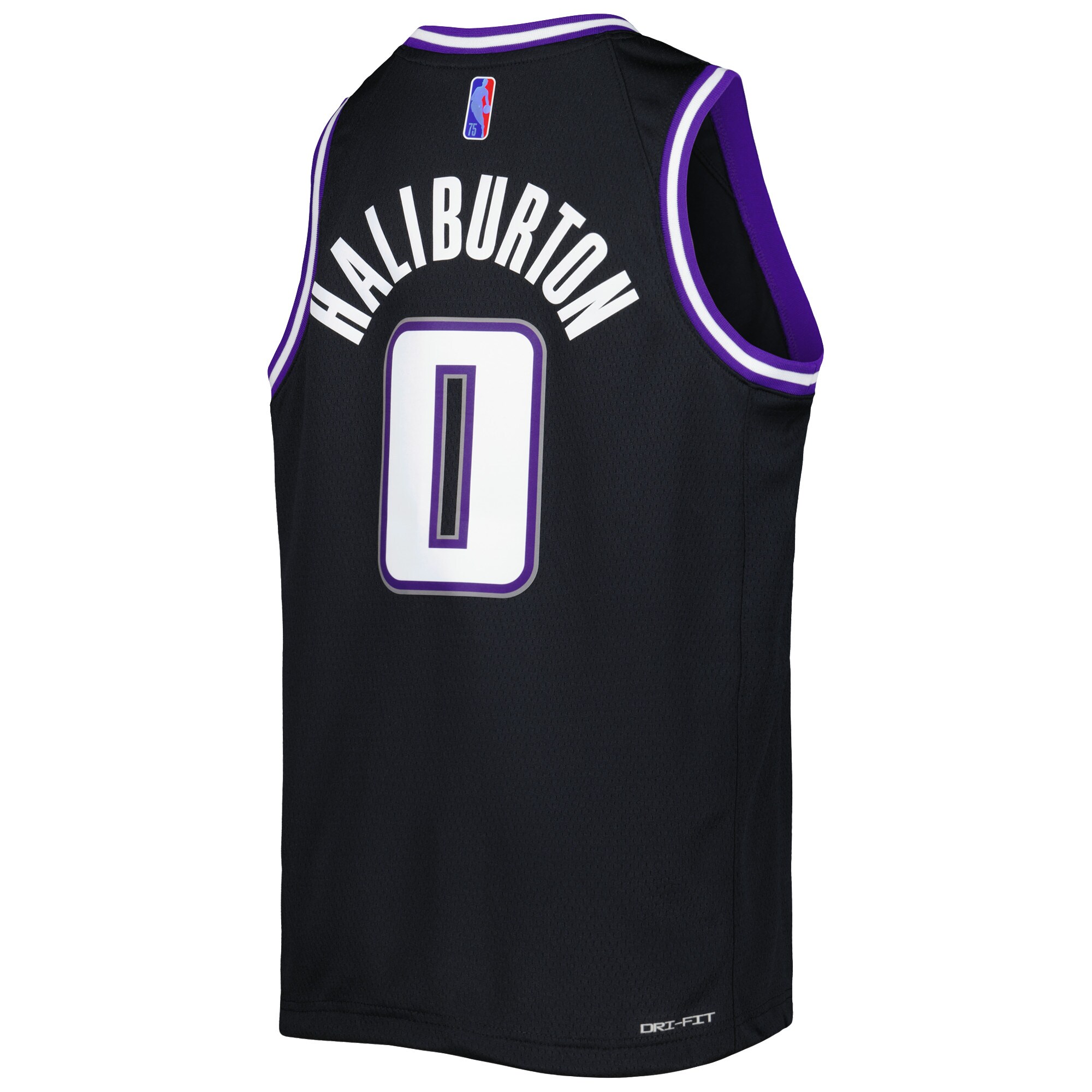 Tyrese Haliburton Sacramento Kings Nike Youth 2021/22 Swingman Jersey - City Edition - Black