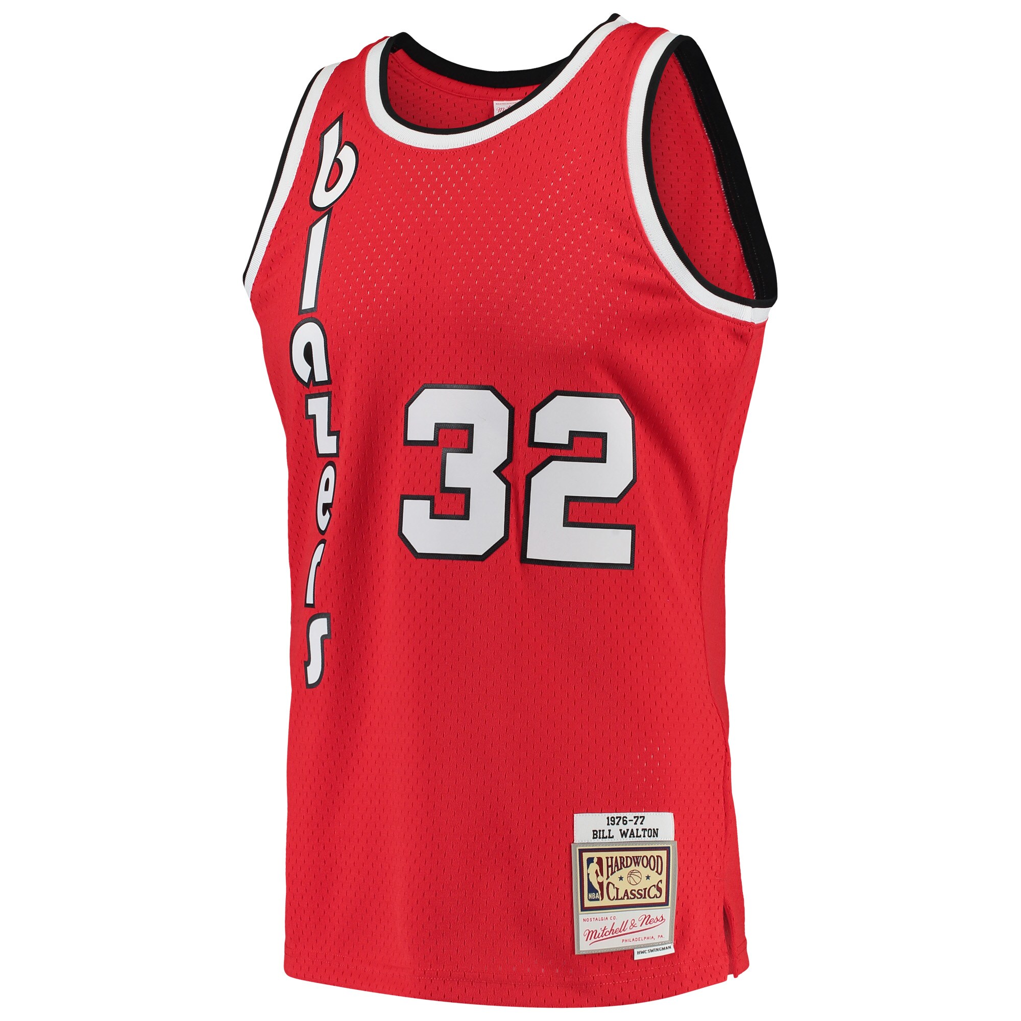 Bill Walton Portland Trail Blazers Mitchell & Ness Hardwood Classics Swingman Jersey - Red