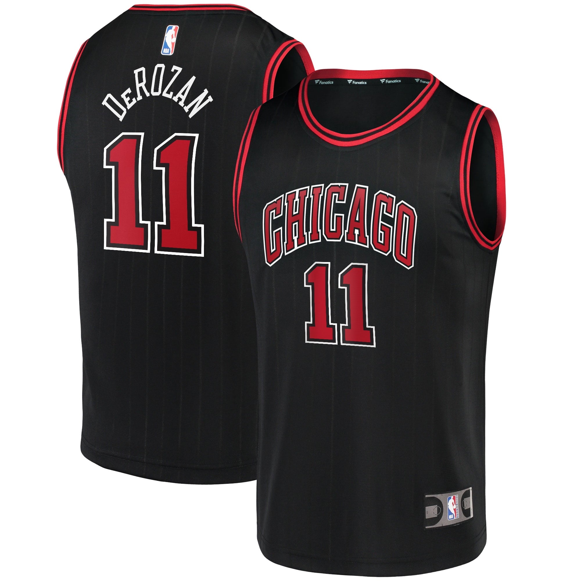 Youth Fanatics Branded DeMar DeRozan Black Chicago Bulls 2021/22 Fast Break Replica Player Jersey - Statement Edition