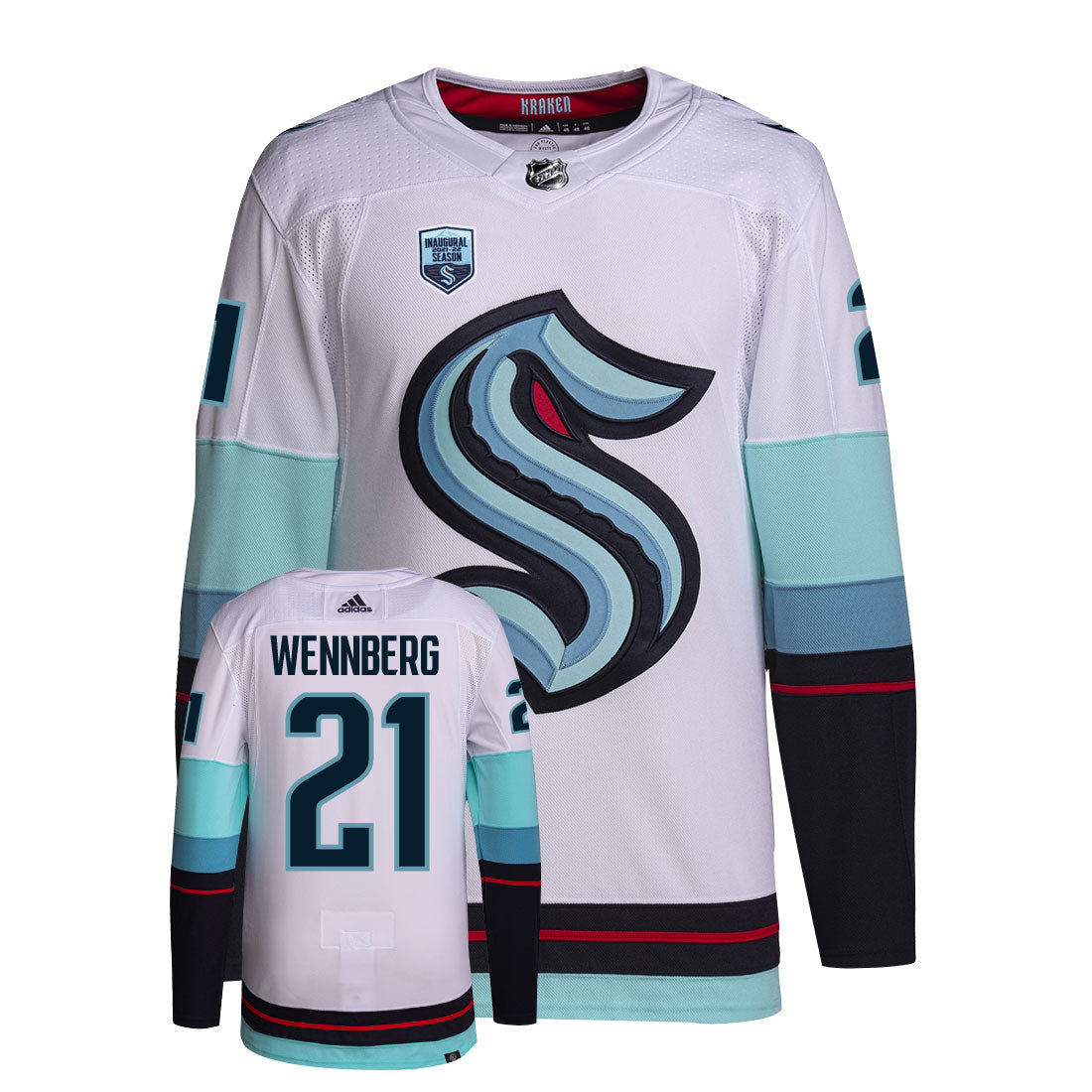 Alex Wennberg Seattle Kraken Adidas Primegreen Authentic NHL Hockey Jersey