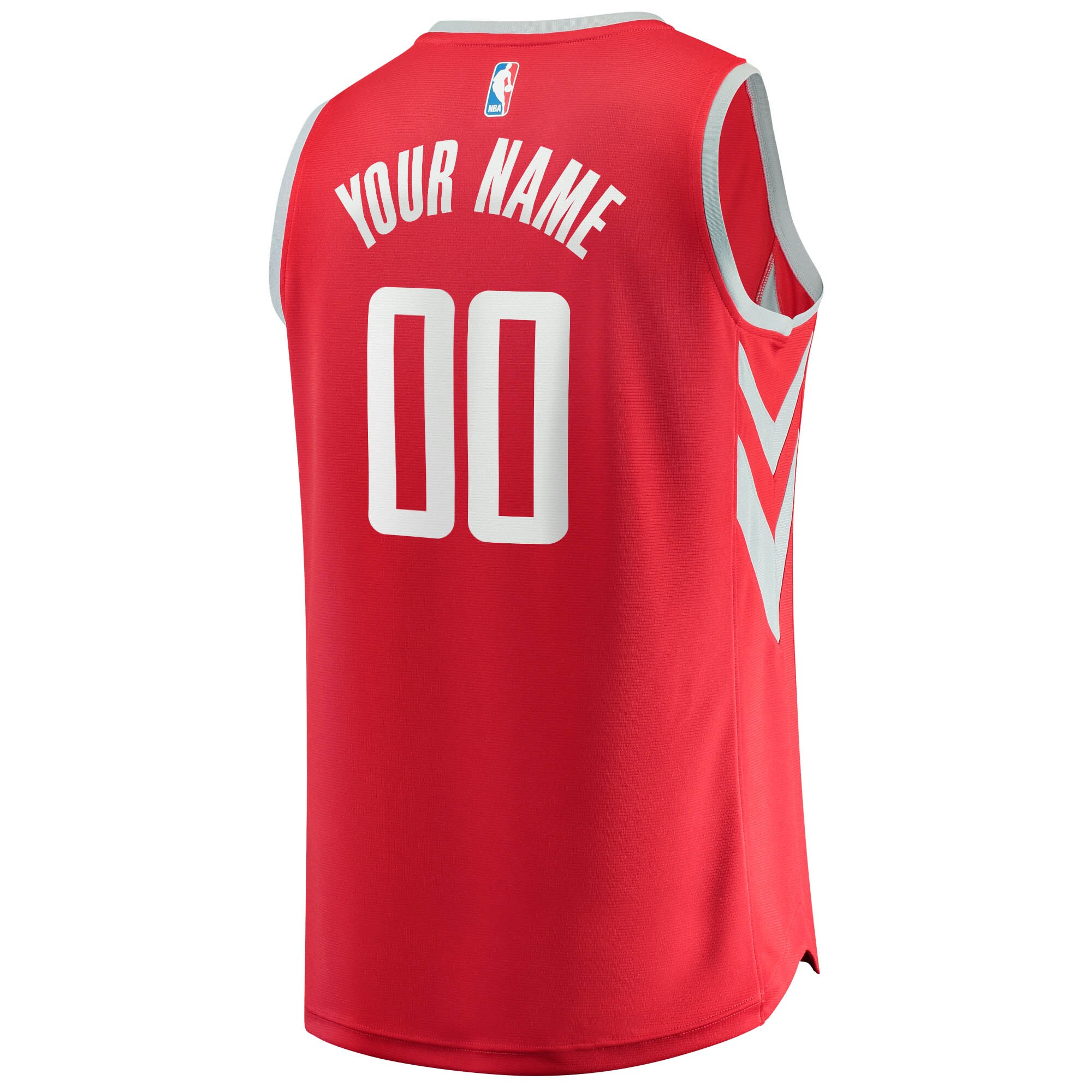 Houston Rockets Fanatics Branded Youth Fast Break Custom Replica Jersey Red - Icon Edition