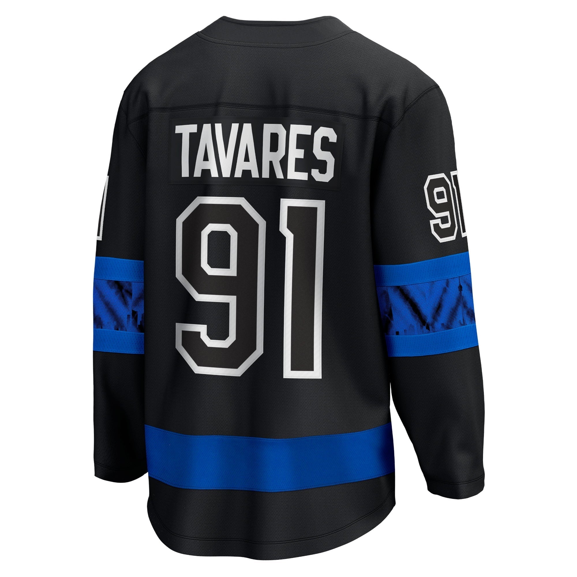 Men's Fanatics Branded John Tavares Black Toronto Maple Leafs Alternate Premier Breakaway Reversible Player Jersey