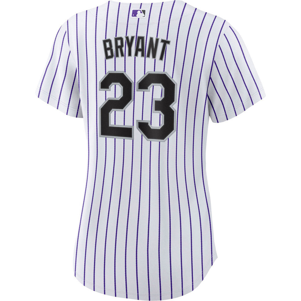 Women's Colorado Rockies Kris Bryant Cool Base Replica Home Jersey - White