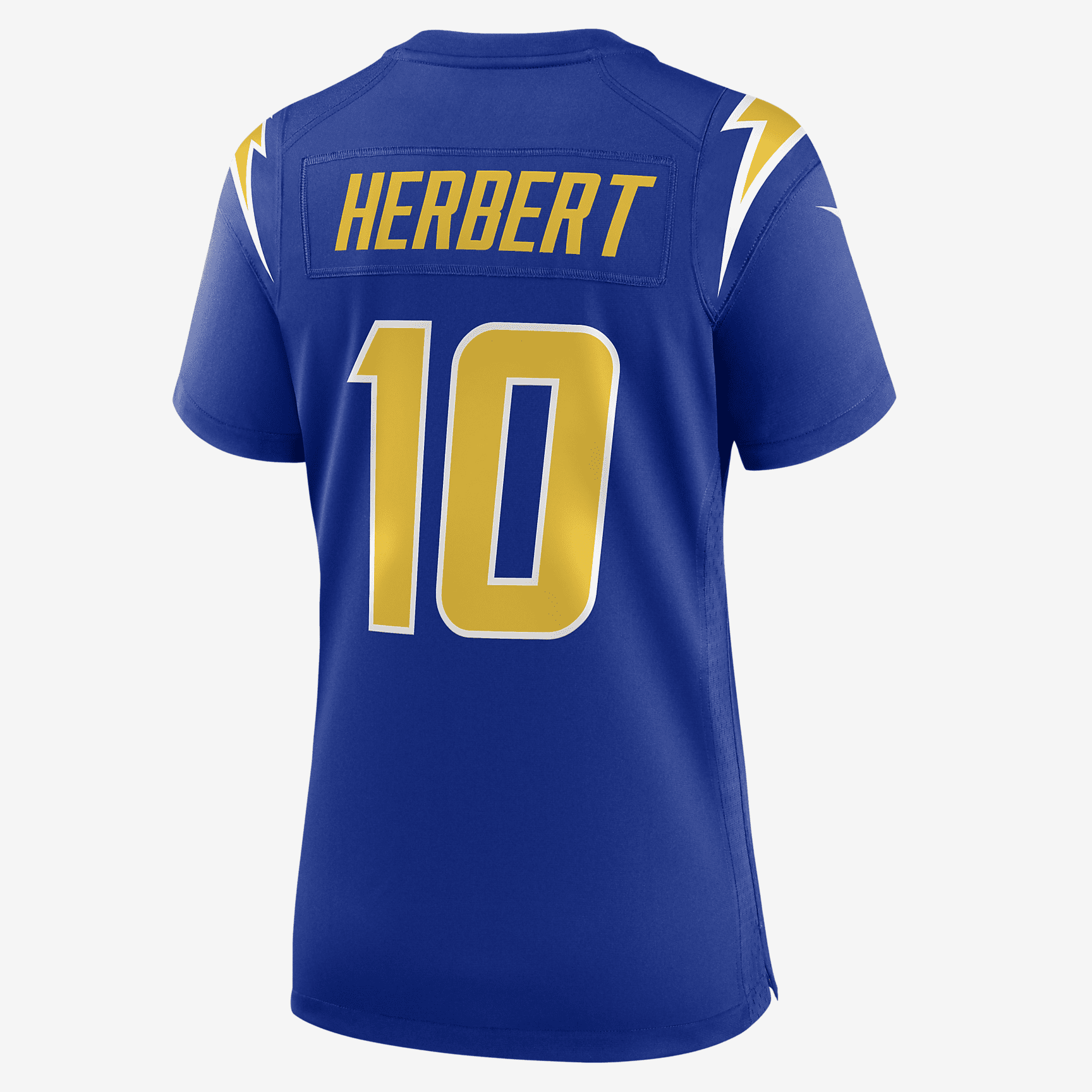 NFL Los Angeles Chargers (Justin Herbert) Women's Game Football Jersey - Royal