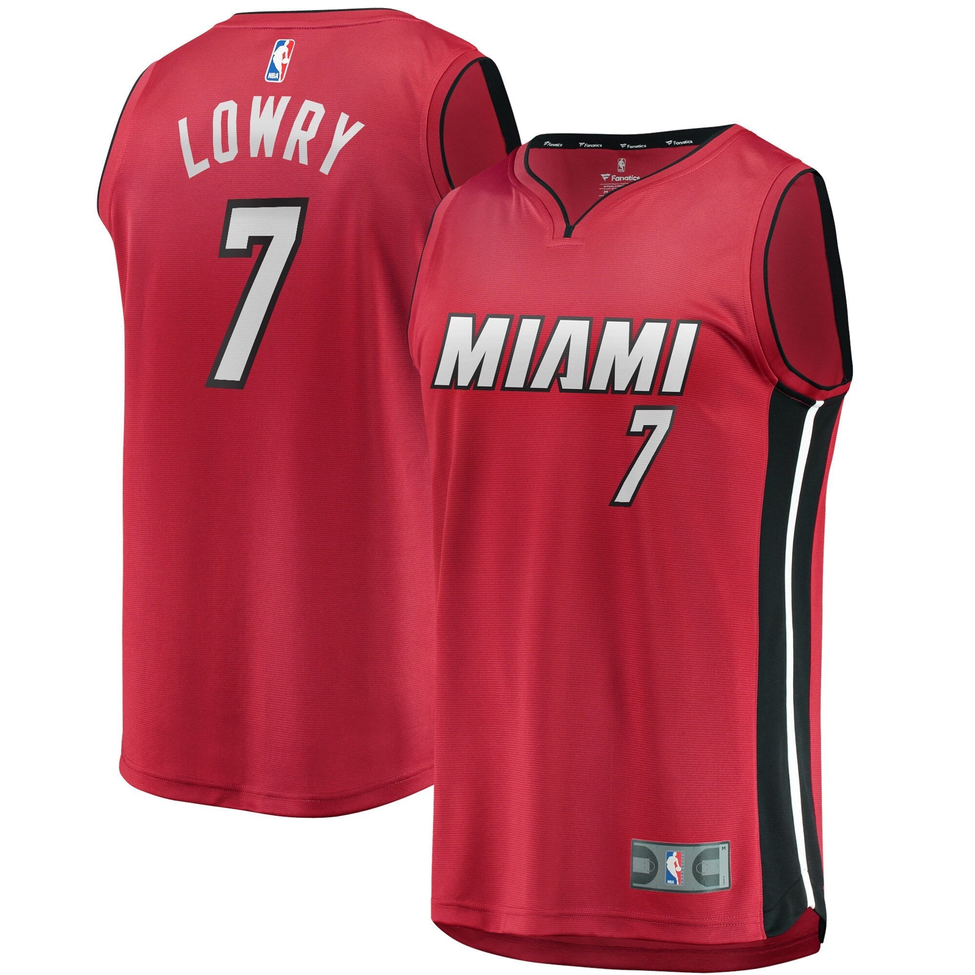Youth Fanatics Branded Kyle Lowry Red Miami Heat 2021/22 Fast Break Replica Player Jersey - Statement Edition