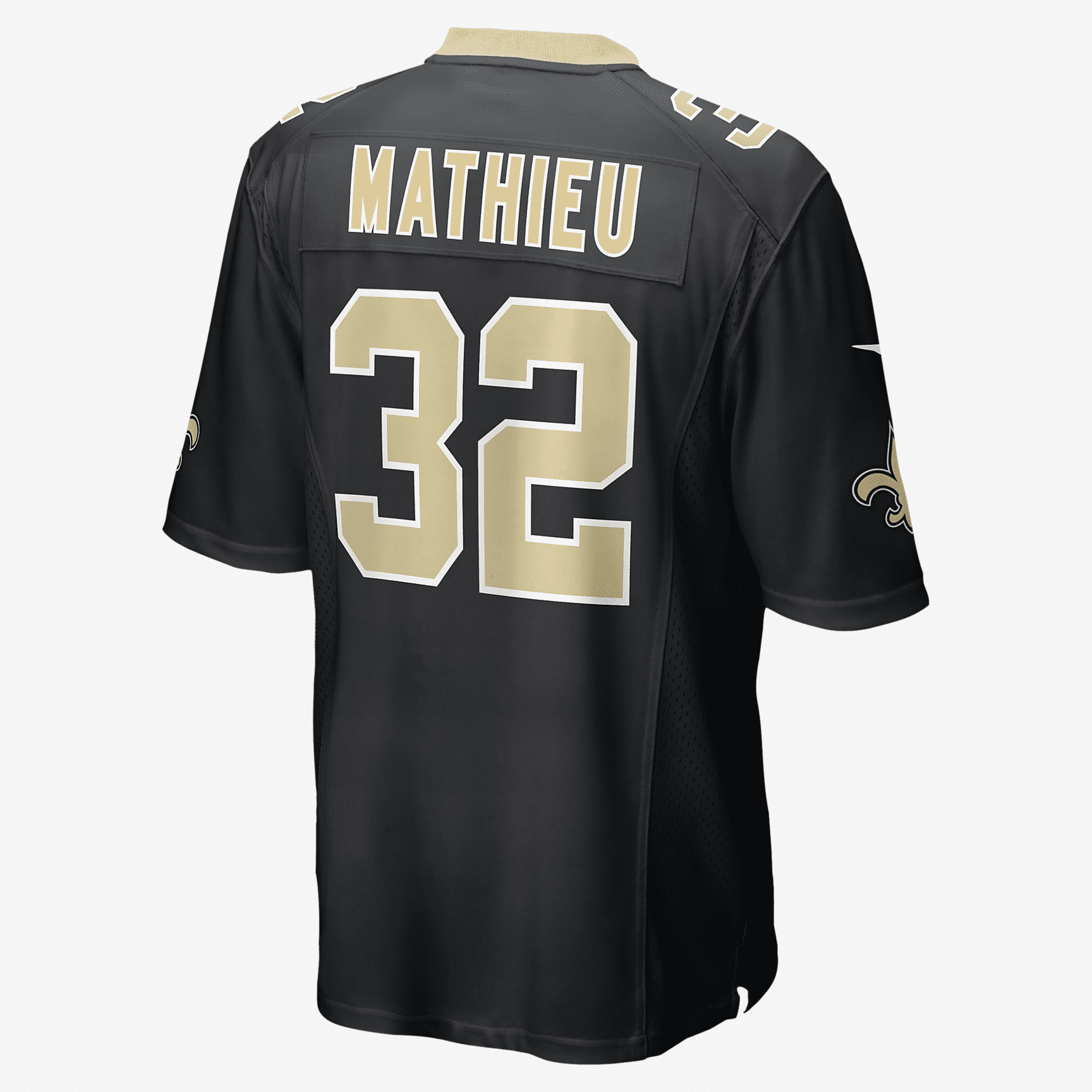 NFL New Orleans Saints (Tyrann Mathieu) Men's Game Football Jersey - Black
