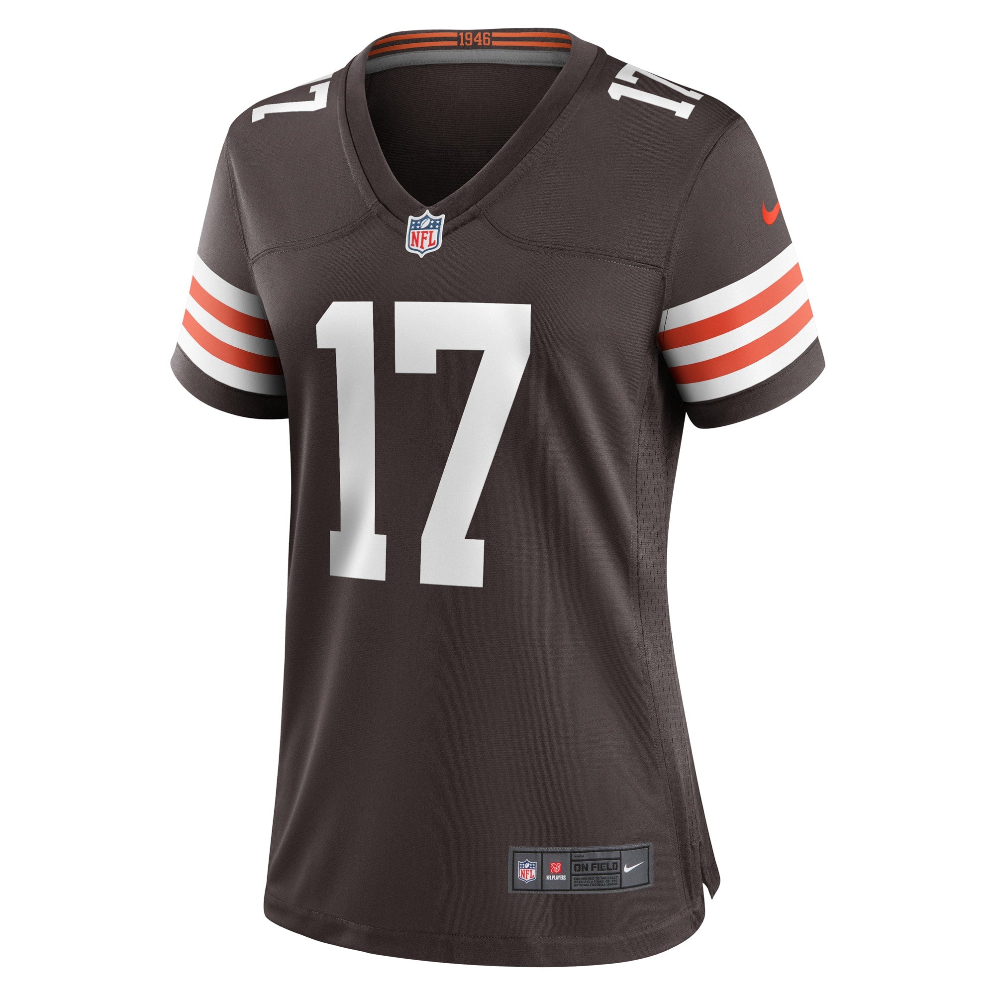 Women's Nike Isaiah Weston Brown Cleveland Browns Game Player Jersey