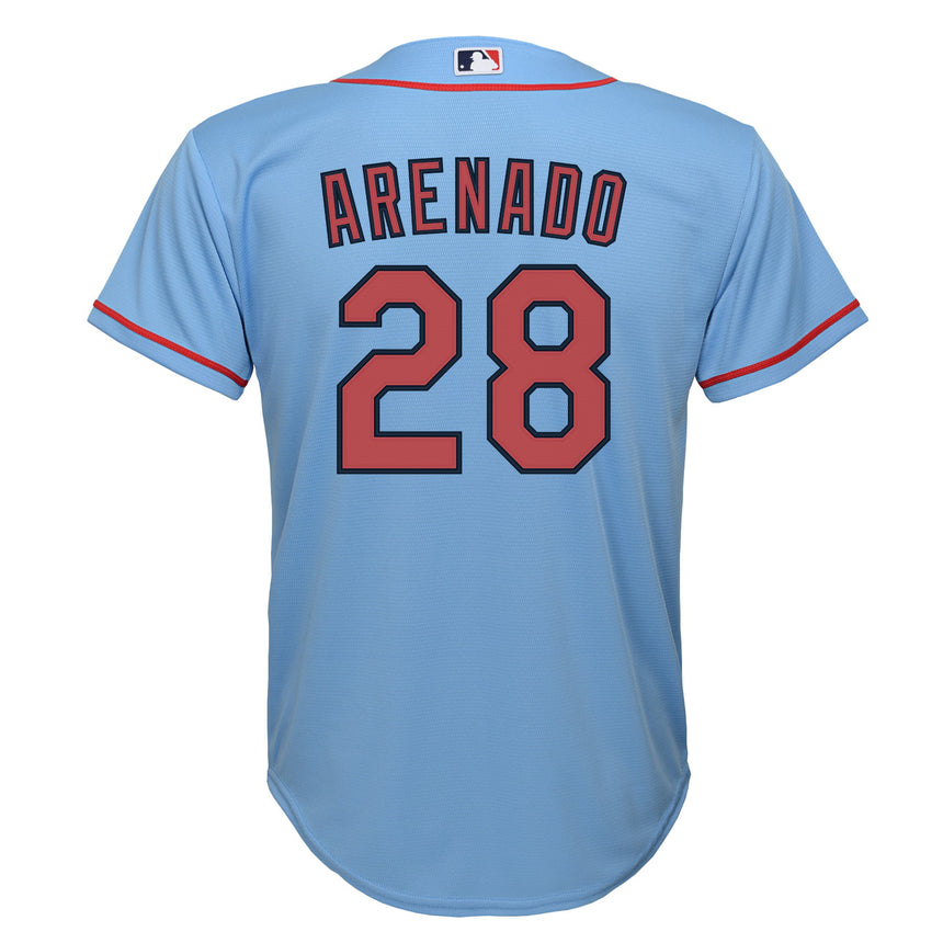 Youth Nolan Arenado Light Blue St. Louis Cardinals Alternate Replica Player Jersey