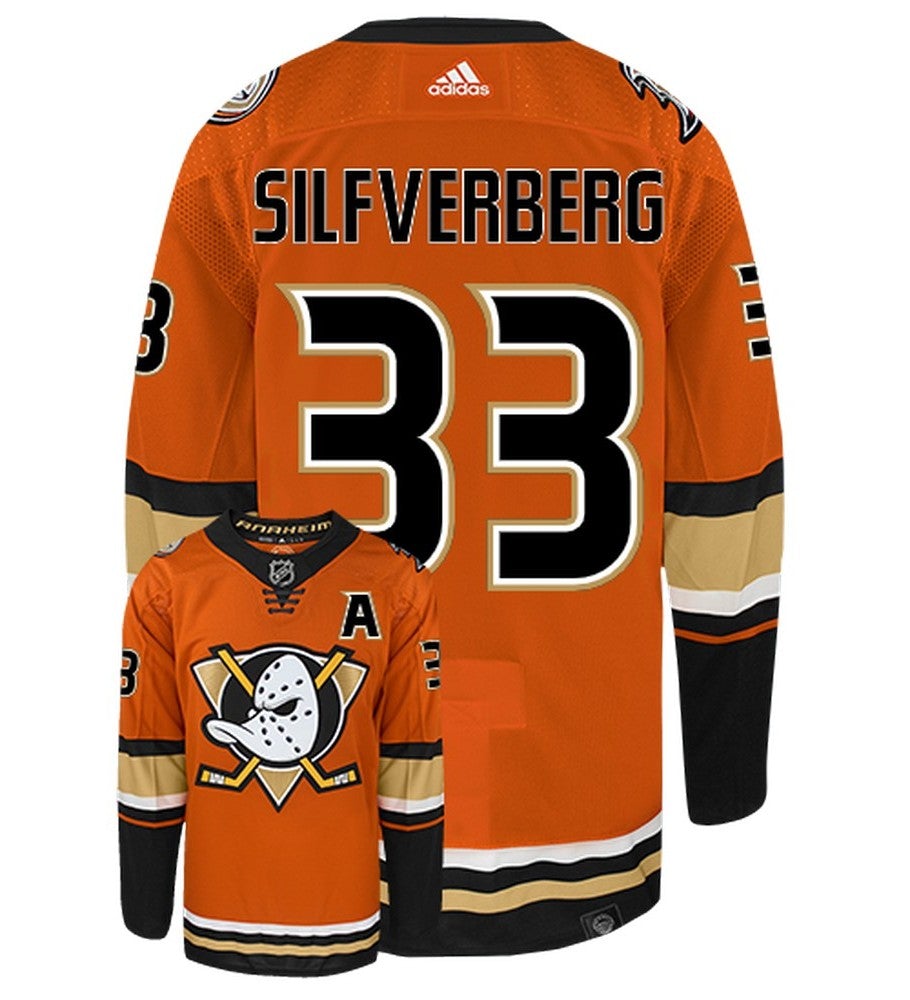 Jakob Silfverberg Anaheim Ducks Adidas Primegreen Authentic NHL Hockey Jersey