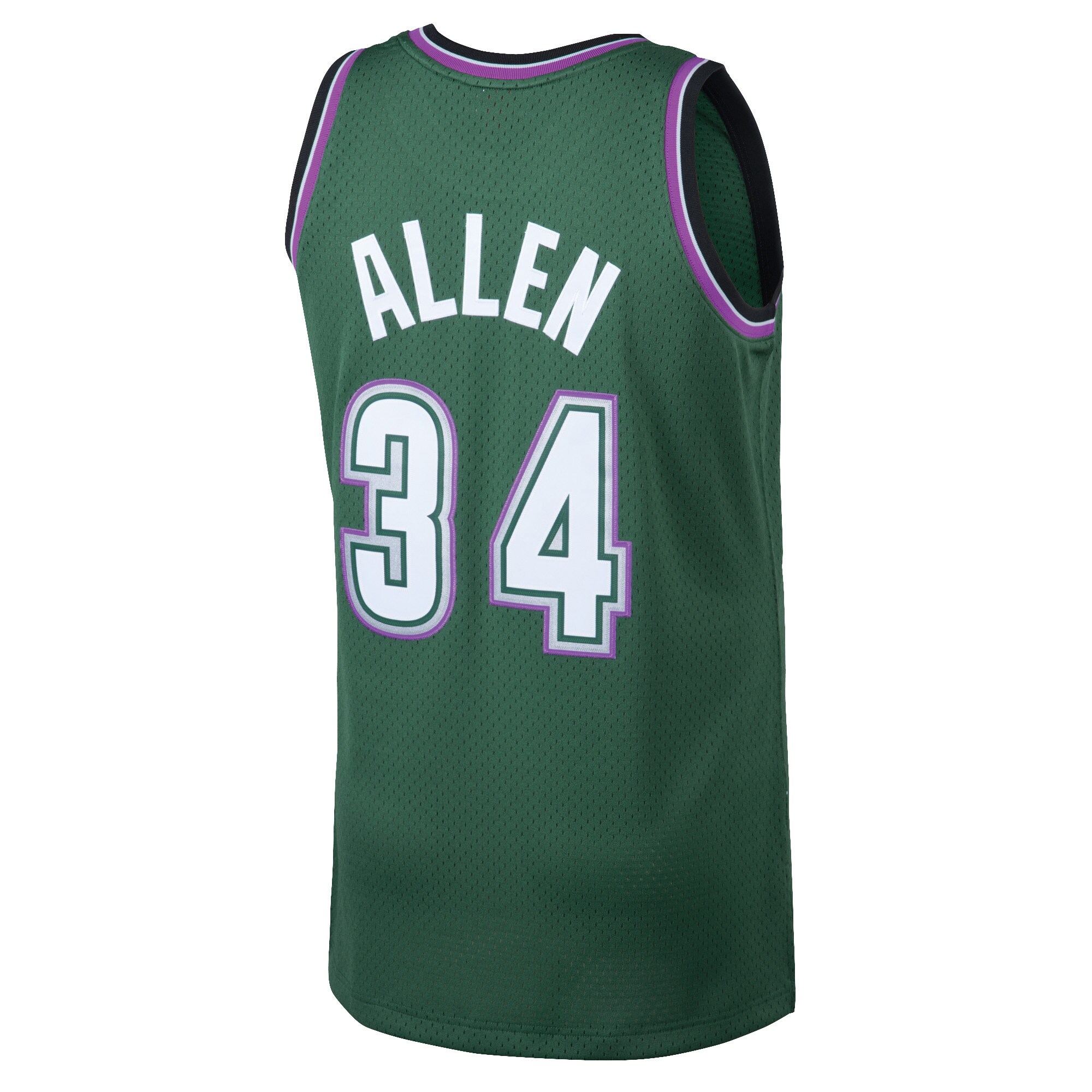 Ray Allen Milwaukee Bucks Mitchell & Ness Hardwood Classics Swingman Jersey - Kelly Green