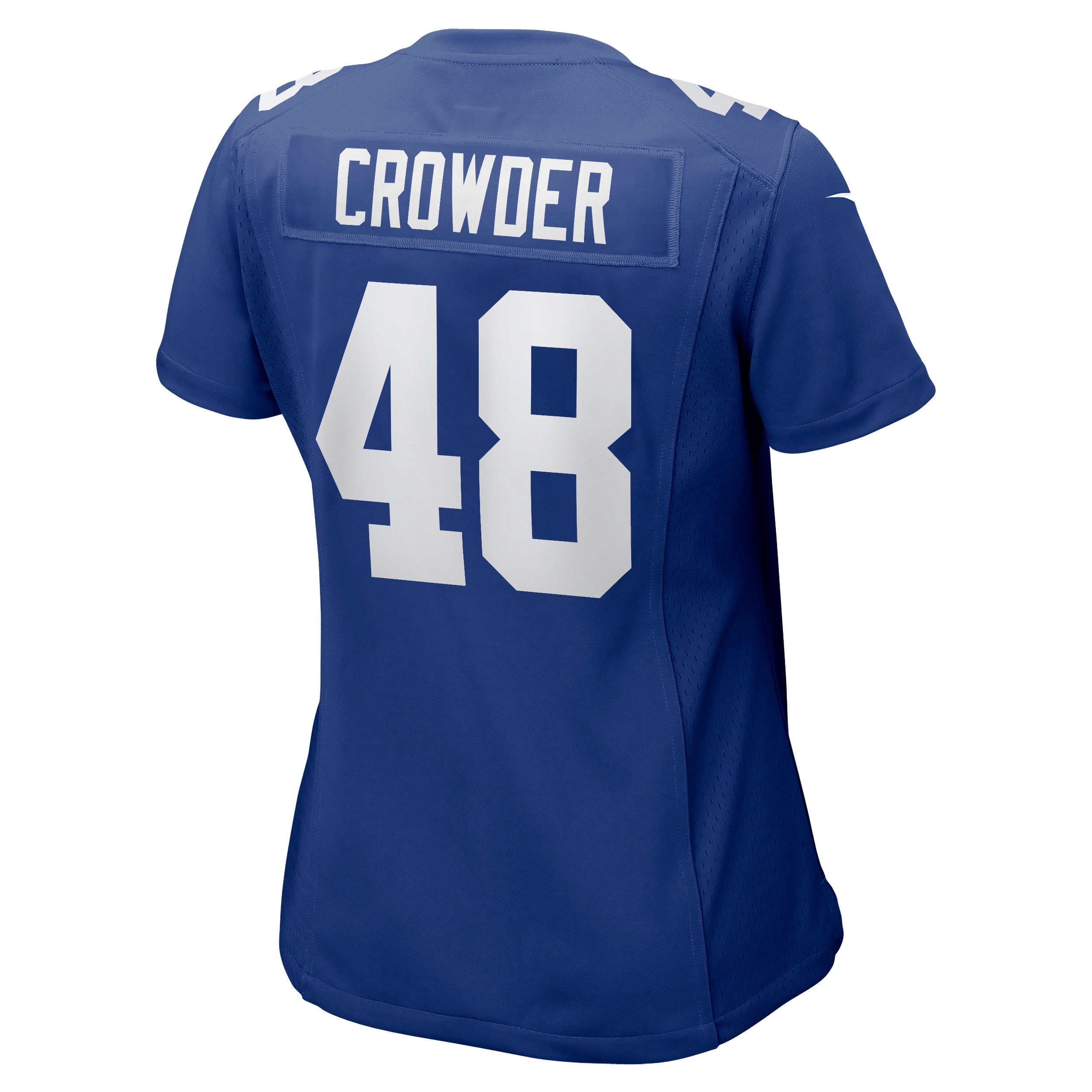 Women's Nike Tae Crowder Royal New York Giants Team Game Jersey