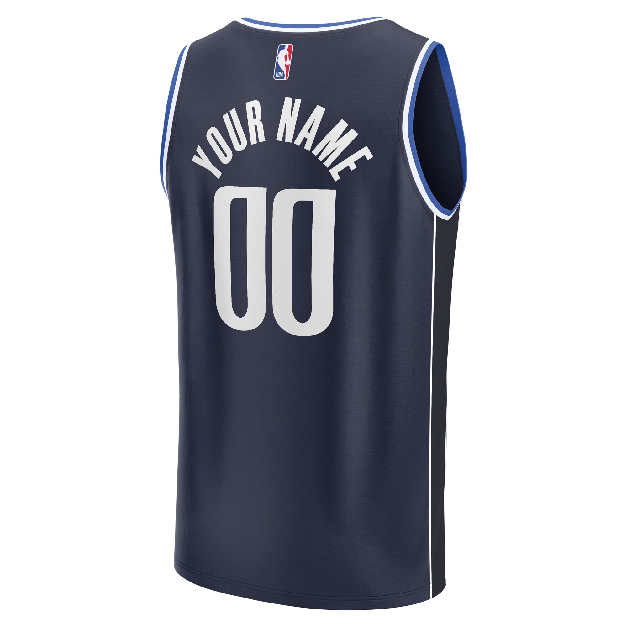 Dallas Mavericks Fanatics Branded Youth Fast Break Replica Custom Jersey - Statement Edition - Navy