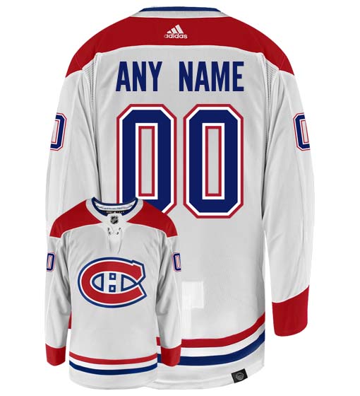 Customizable Montreal Canadiens Adidas Primegreen Authentic NHL Hockey Jersey