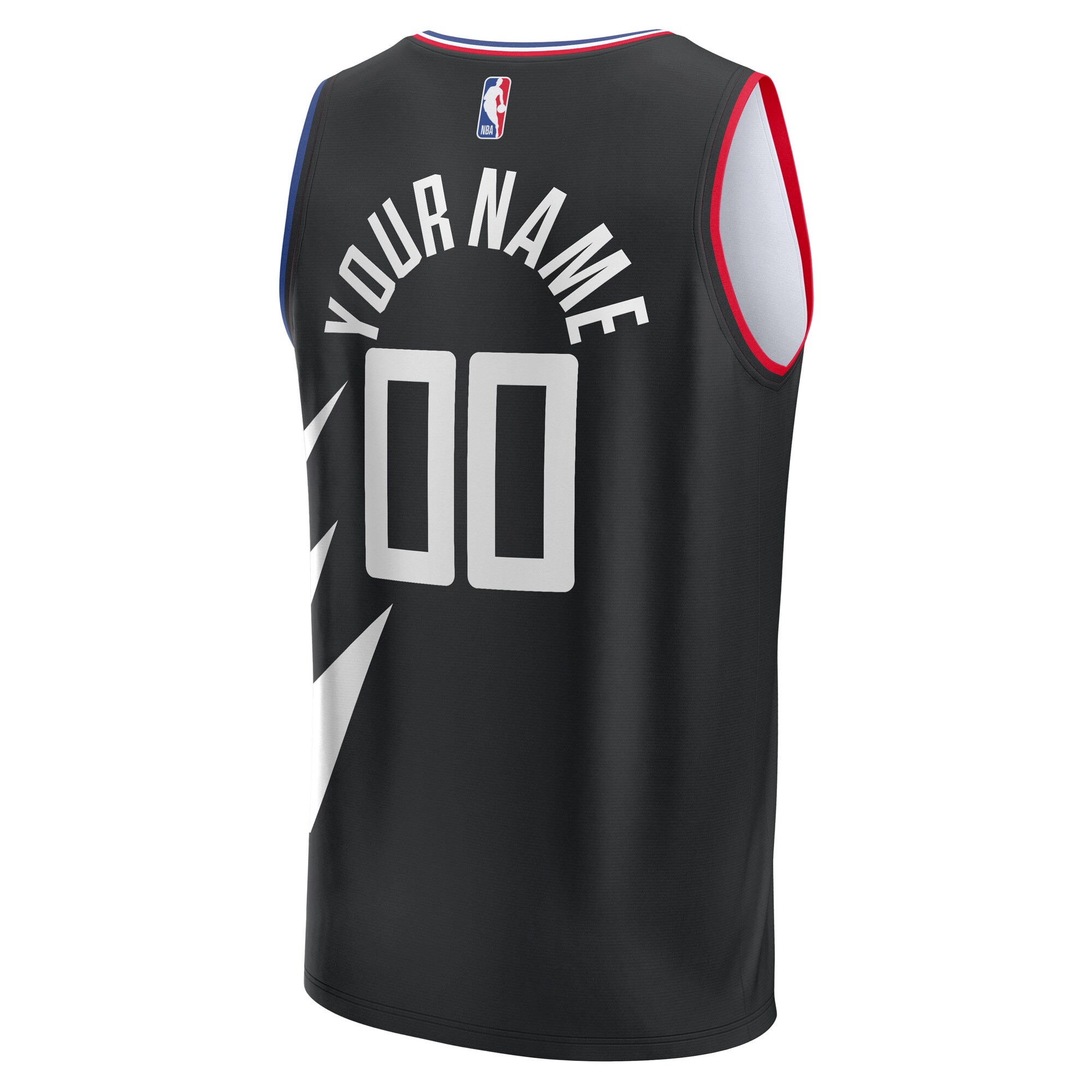 LA Clippers Fanatics Branded 2022/23 Fast Break Custom Replica Jersey - Black - Statement Edition