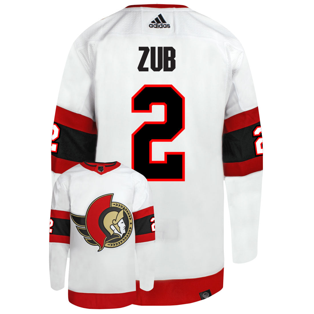 Artem Zub Ottawa Senators Adidas Primegreen Authentic NHL Hockey Jersey