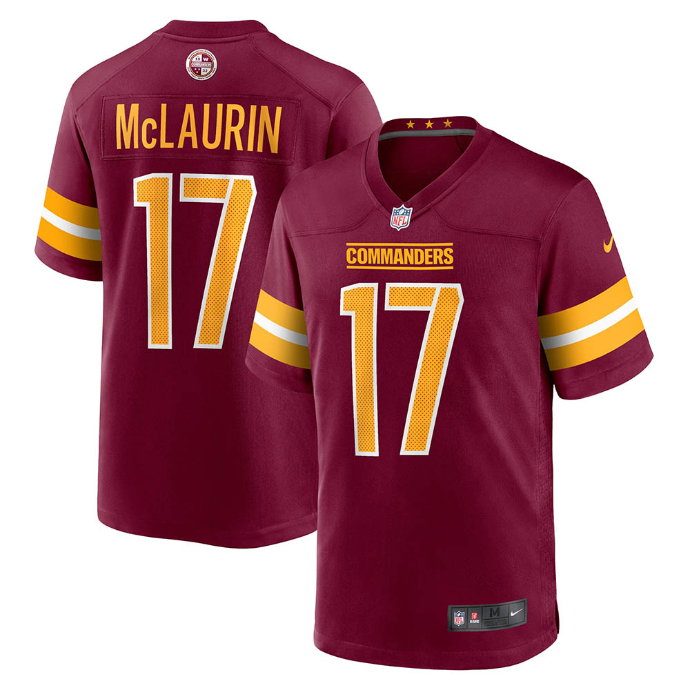 Men's Washington Commanders Terry McLaurin Game Jersey Burgundy