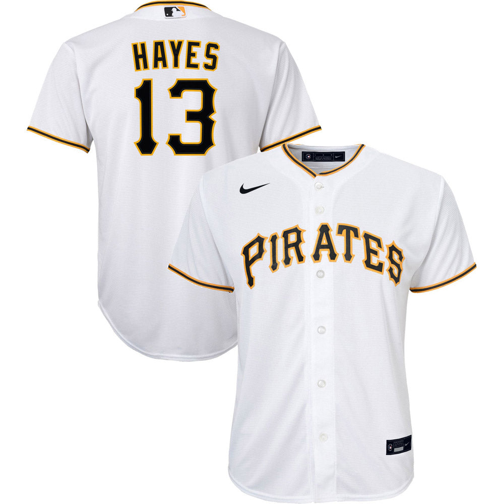 Youth Pittsburgh Pirates Ke Bryan Hayes Cool Base Replica Home Jersey - White