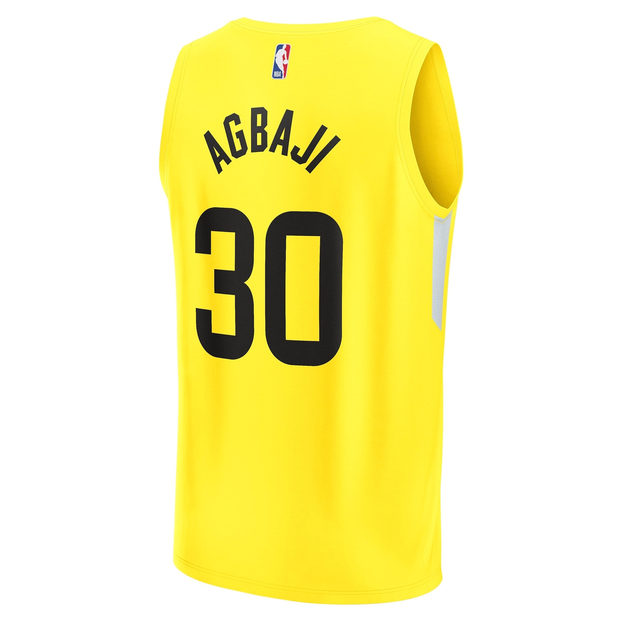 Men's Fanatics Branded Ochai Agbaji Yellow Utah Jazz 2022/23 Fast Break Replica Player Jersey - Icon Edition