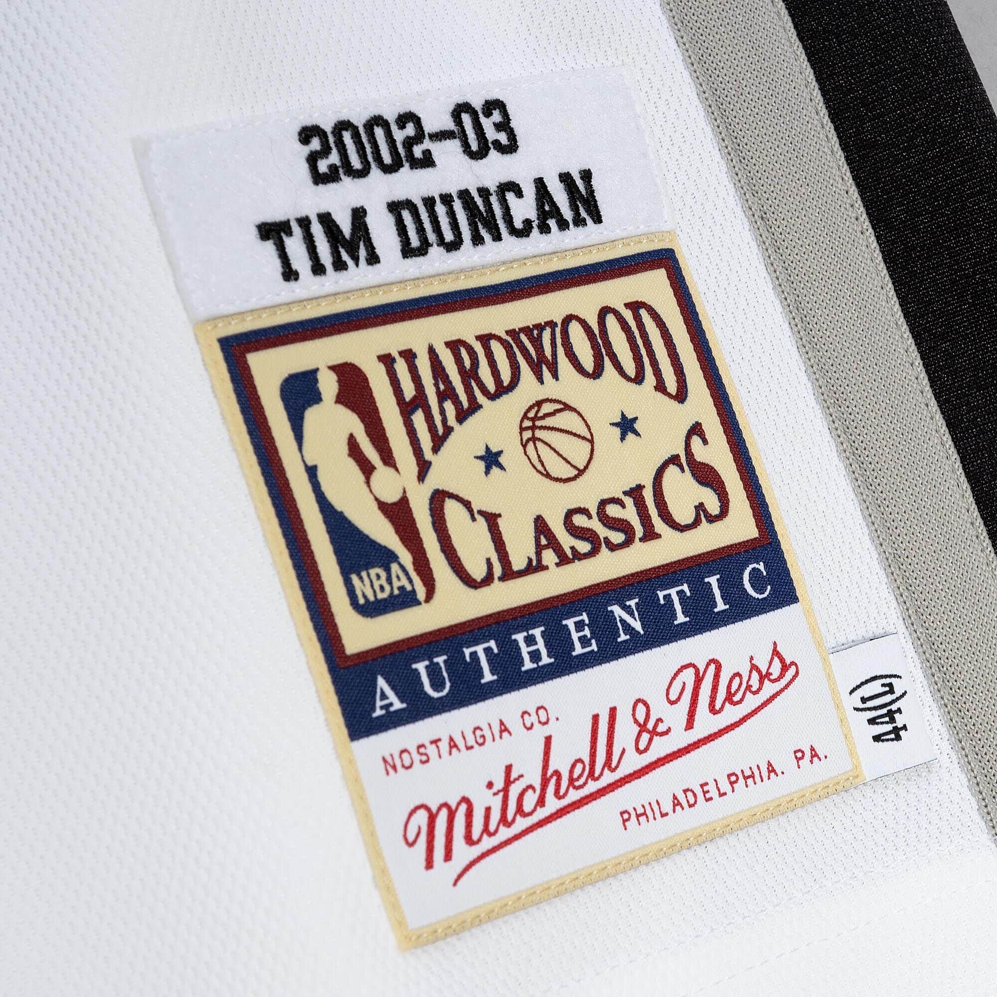 Authentic Tim Duncan San Antonio Spurs Finals 2002-03 Jersey