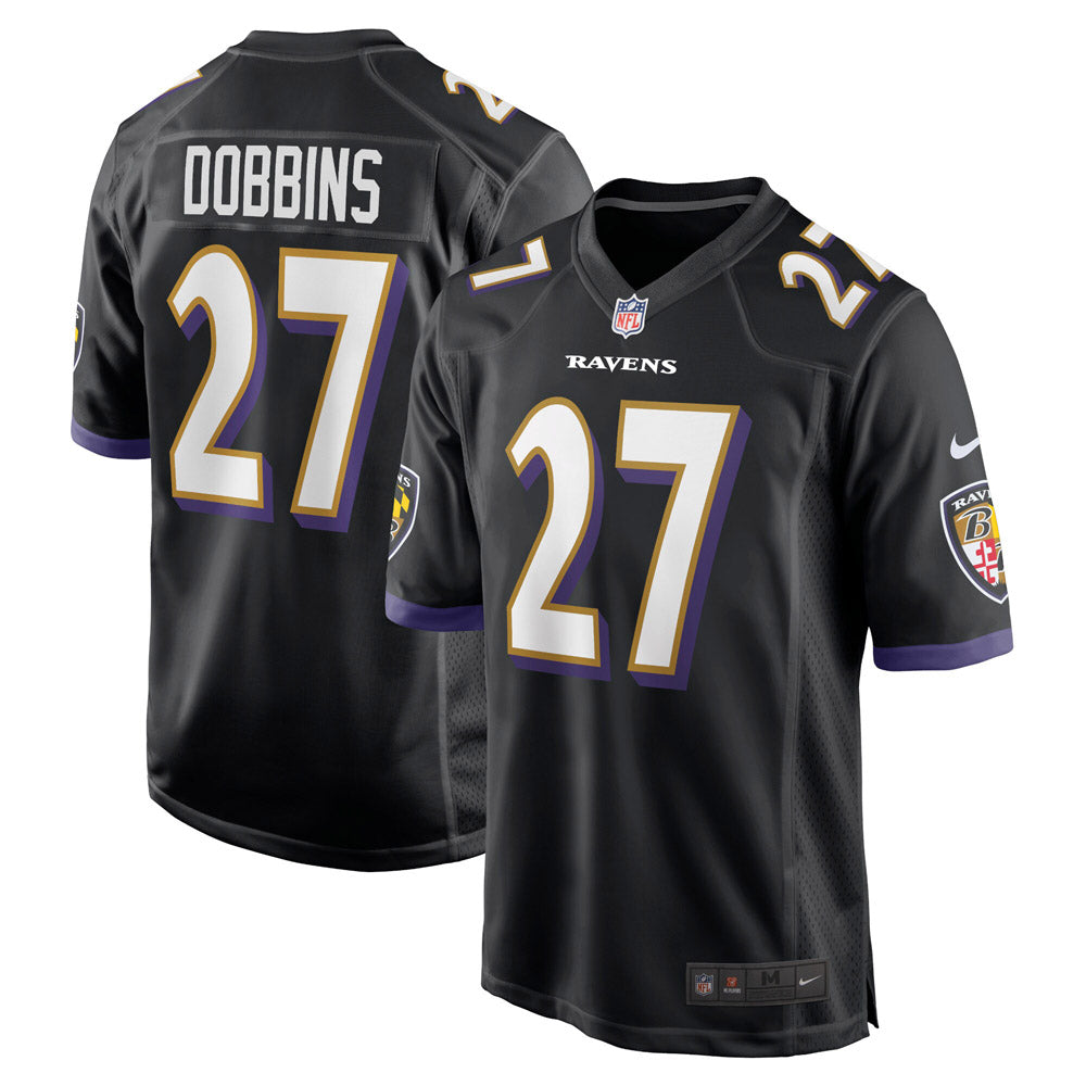 Men's Baltimore Ravens J.K. Dobbins Game Jersey Black