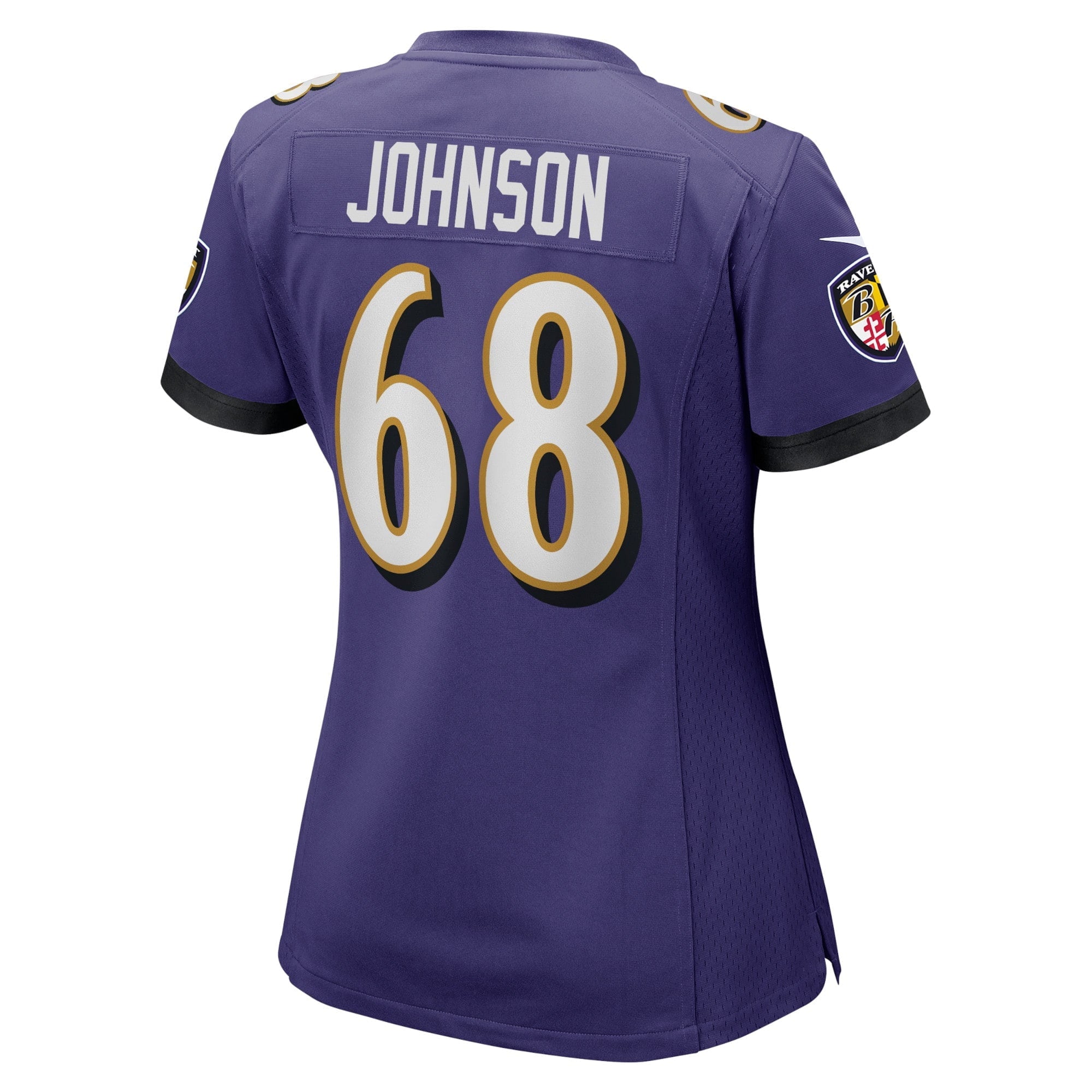 Women's Nike Zack Johnson Purple Baltimore Ravens Home Game Player Jersey