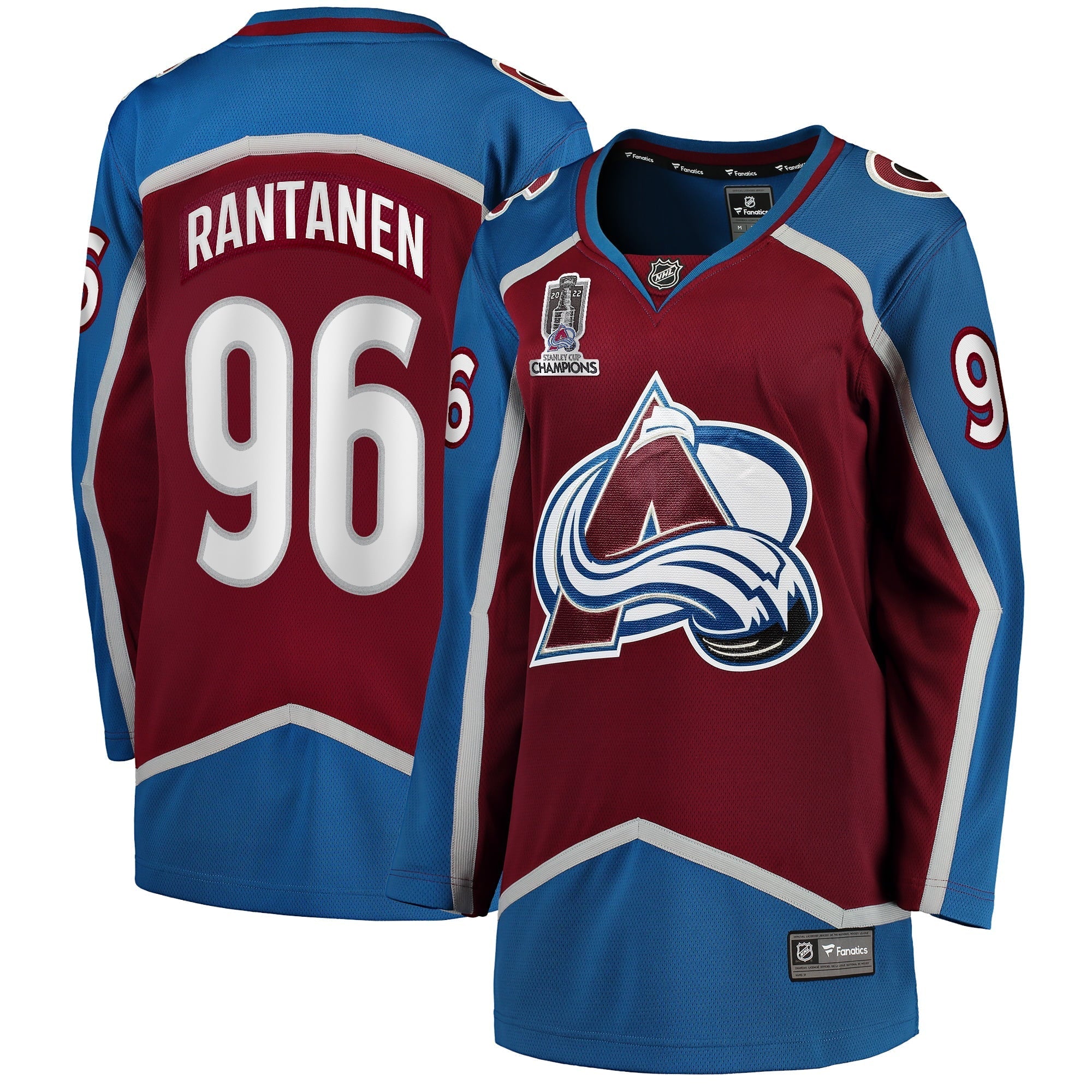 Women's Fanatics Branded Mikko Rantanen Burgundy Colorado Avalanche Home 2022 Stanley Cup Champions Breakaway Player