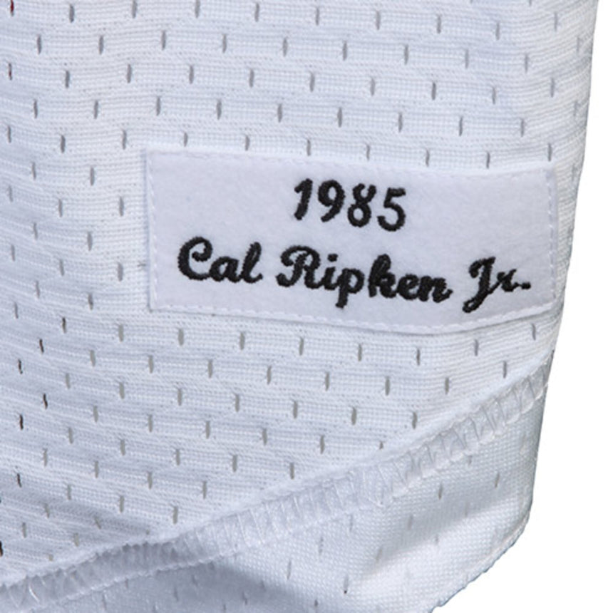 Men's Baltimore Orioles Cal Ripken Jr. Mitchell & Ness White 1985 Authentic Cooperstown Collection Batting Practice Jersey