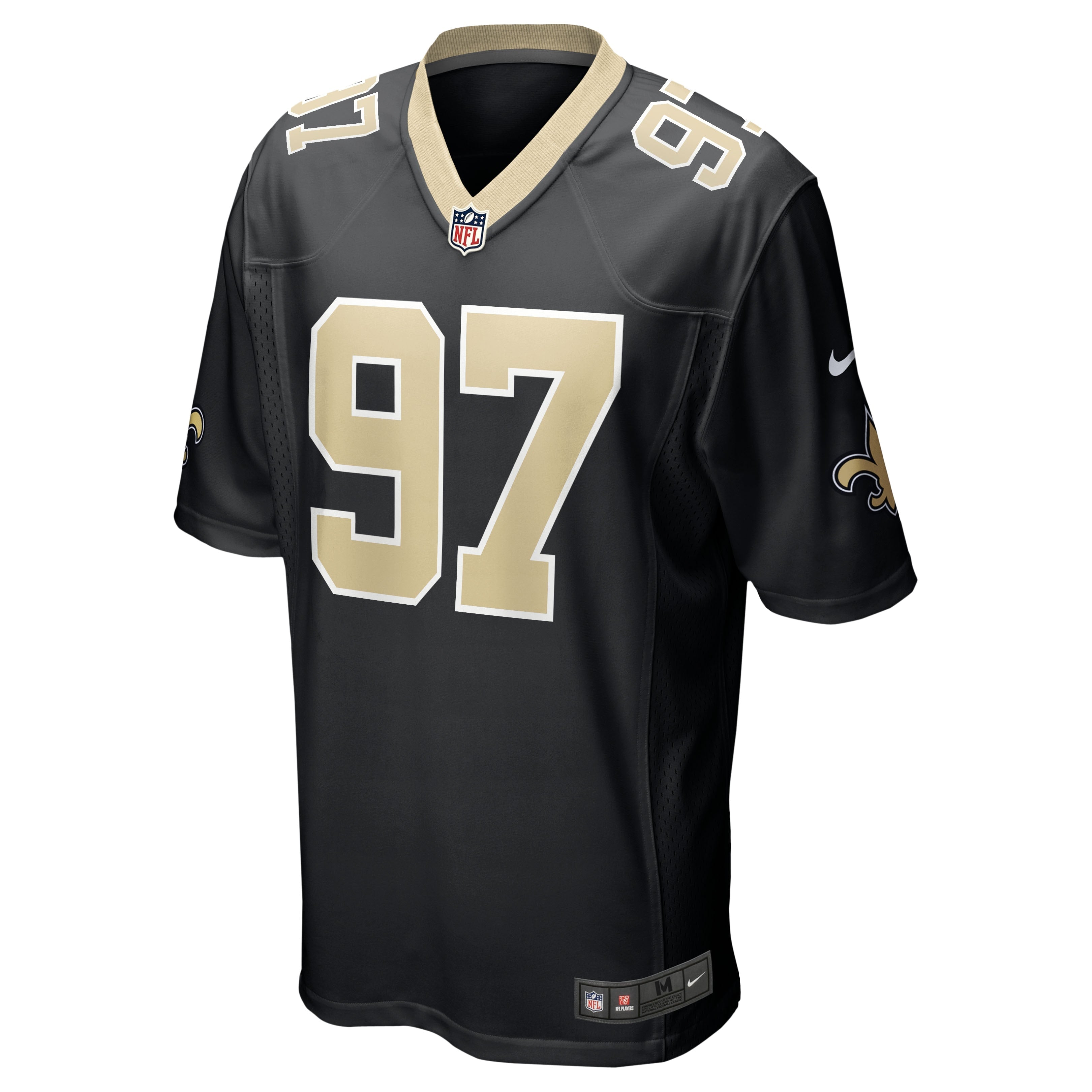 Men's Nike Malcolm Roach Black New Orleans Saints Team Game Jersey