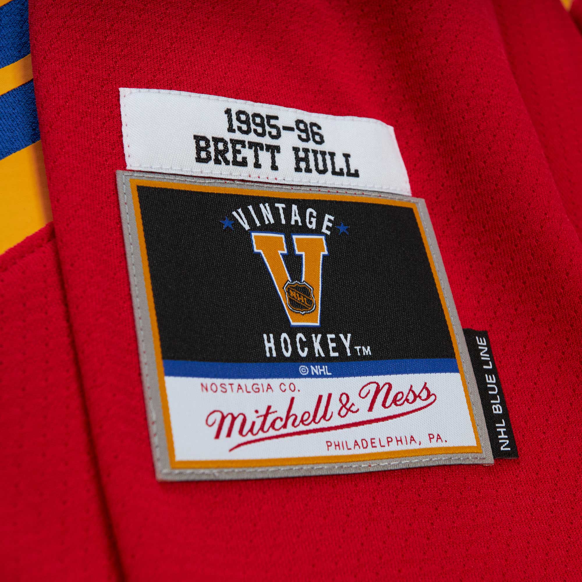 Brett Hull St. Louis Blues Mitchell & Ness 1995/96 Blue Line Player Jersey - Blue