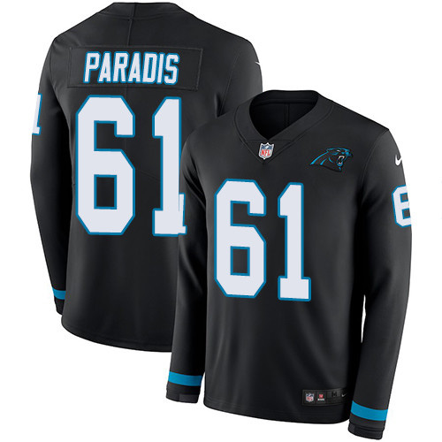 Nike Carolina Panthers No61 Matt Paradis Blue Men's Stitched NFL Limited Rush Jersey