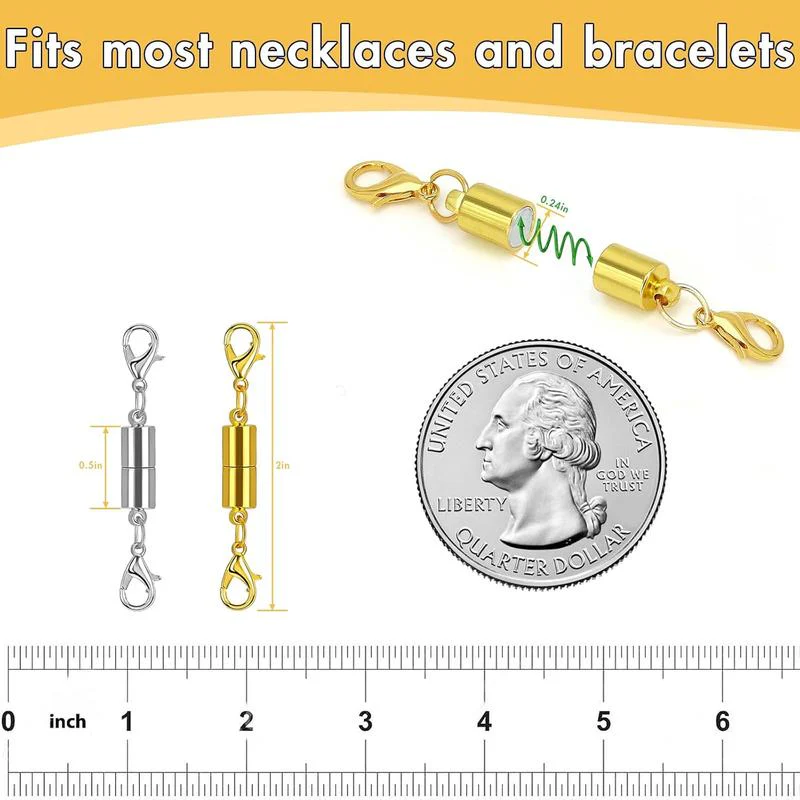 Versatile Magnetic Jewelry Clasp Extenders