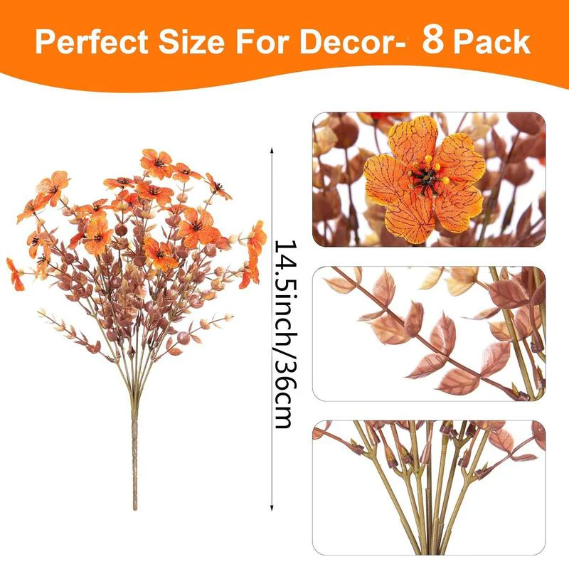 8 Pcs Artificial Daisy Flower Bouquets